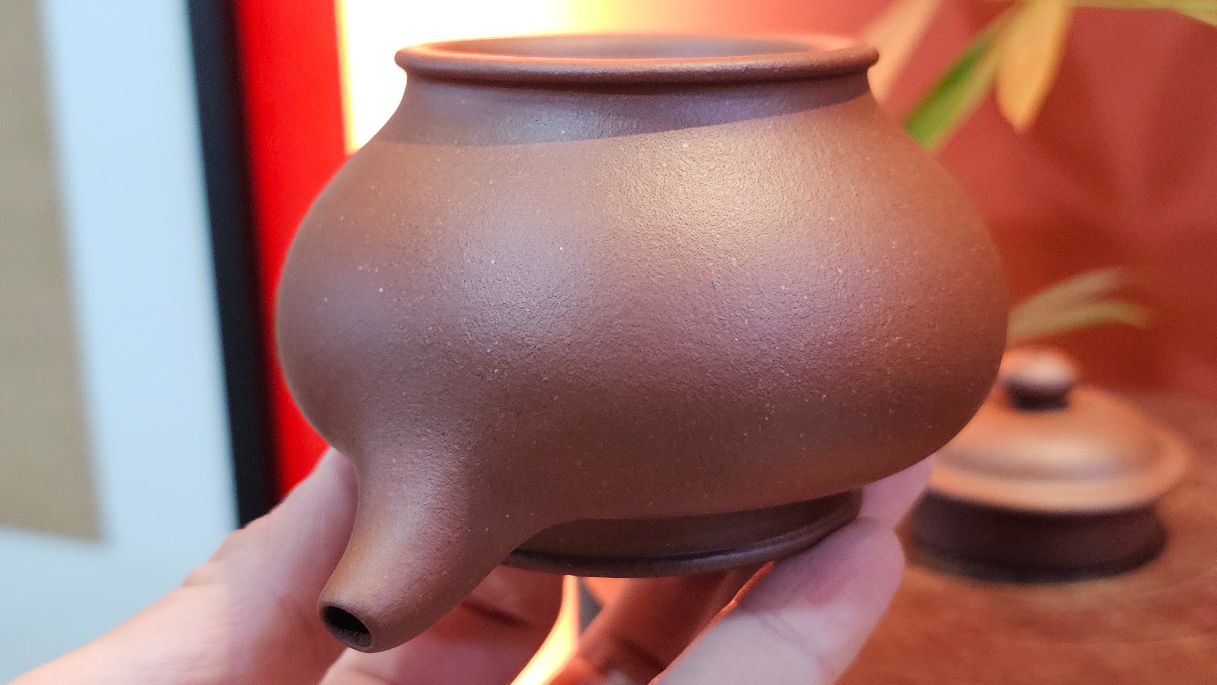 Duo Zhi 掇只, 211.9ml, Di Cao Qing Zi Ni 底槽青紫泥, by our Collaborative Craftsman Chen Fa Chu 陈法初 ~ Congratulations to Mr T.L., 1002hrs 14th June 2025, Singapore 🇸🇬.