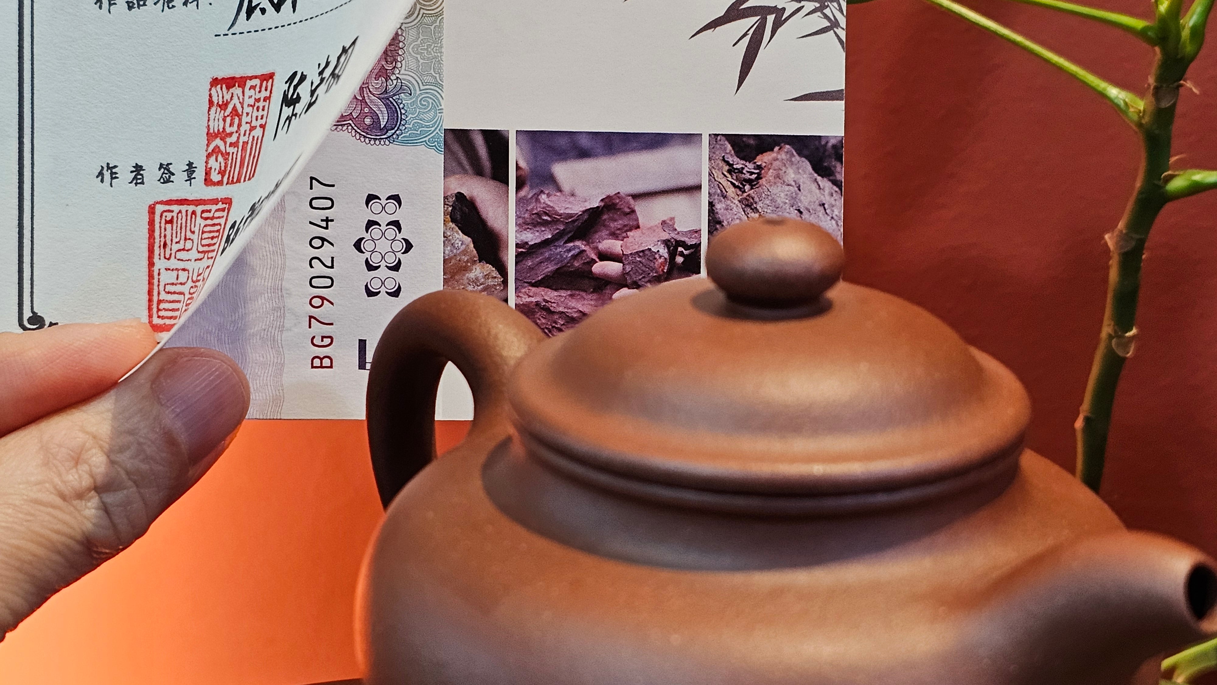 Duo Zhi 掇只, 211.9ml, Di Cao Qing Zi Ni 底槽青紫泥, by our Collaborative Craftsman Chen Fa Chu 陈法初 ~ Congratulations to Mr T.L., 1002hrs 14th June 2025, Singapore 🇸🇬.