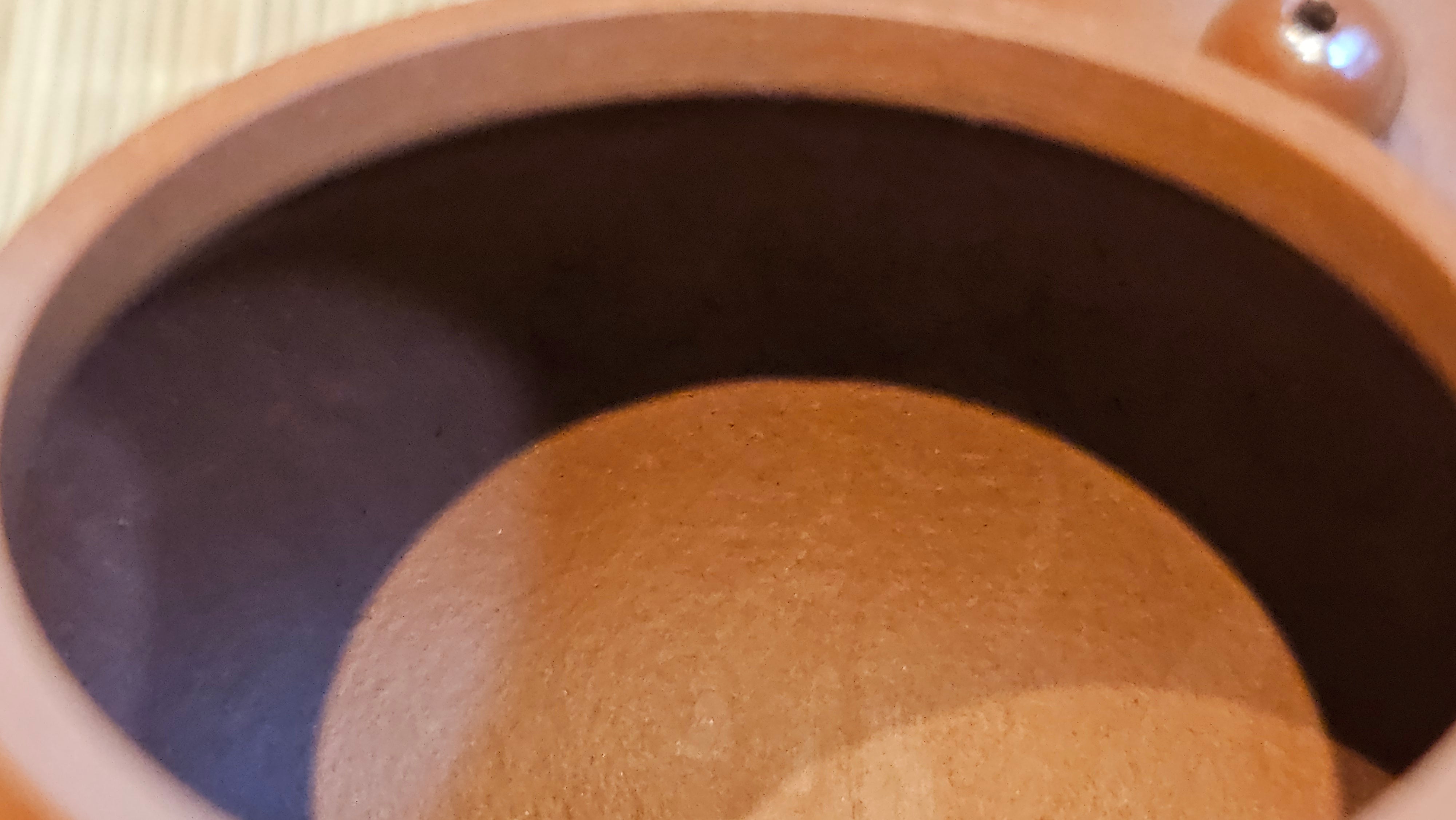 Li Xing 梨形, 170.3ml, Xiao Mei Yao Zhu Ni 小煤窑朱泥 by our Collaborative Craftsman Zhai Yi Yao 翟一耀。"竹韵茶香", 竹刻绘, Engraving of Bamboos and Calligraphy, by Craftsman Yi De Shu 一德书 ~ Congratulations to Mr M.P., 0019hrs 27th June 2025, Aurora, IL.