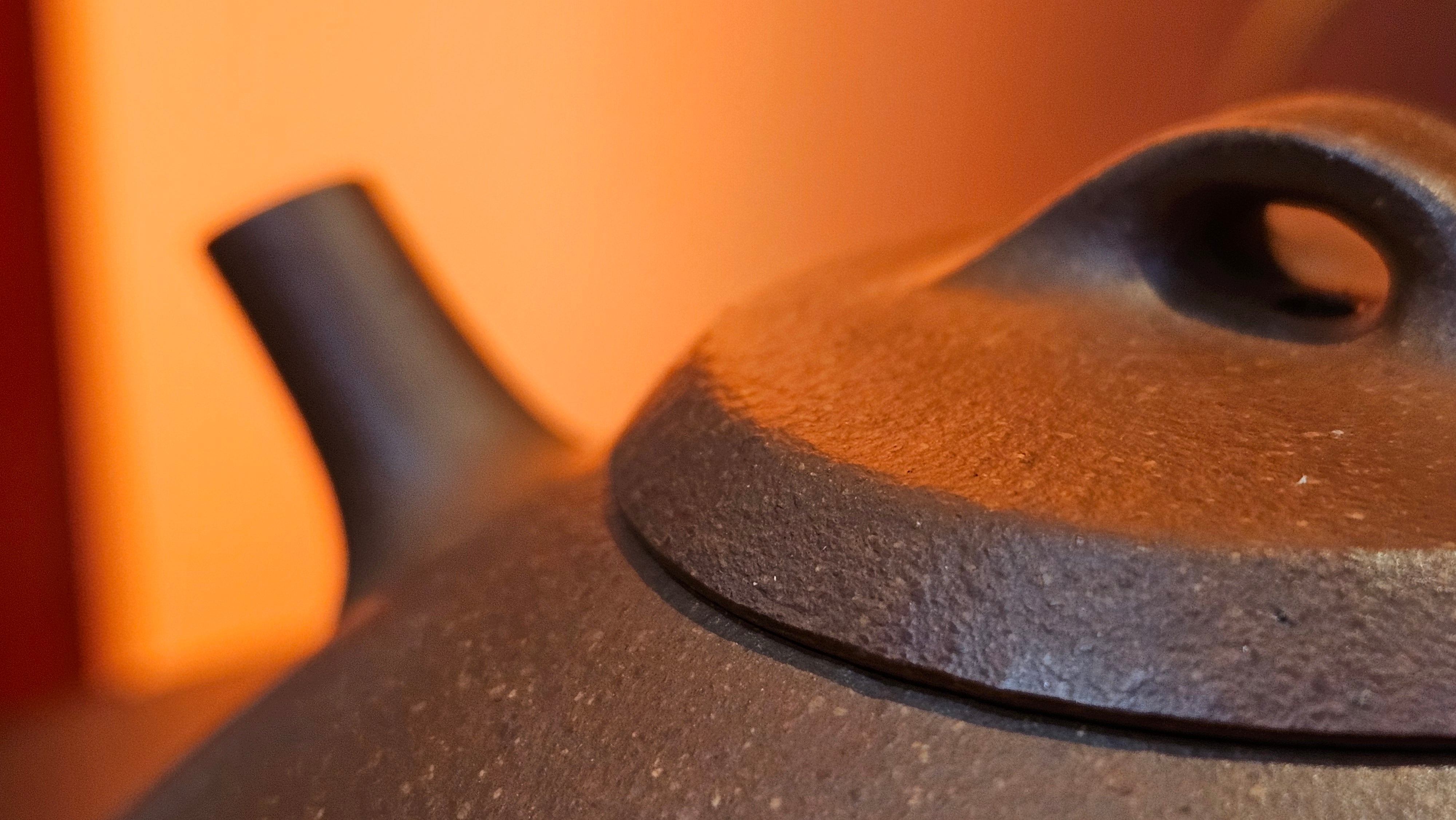 He Piao 合瓢, 155.9ml, Hong Jiang Po Ni 红降坡泥, by our Collaborative Craftsman Chen Gui Zhi 陈桂枝。(Red JiangPoNi is rarer than Yellow JiangPoNi, XiaoMeiYao ZhuNi & ZhaoZhuang ZhuNi) ~ Congratulations to Ms L., 0733hrs 30th May 2025, Katy, TX.