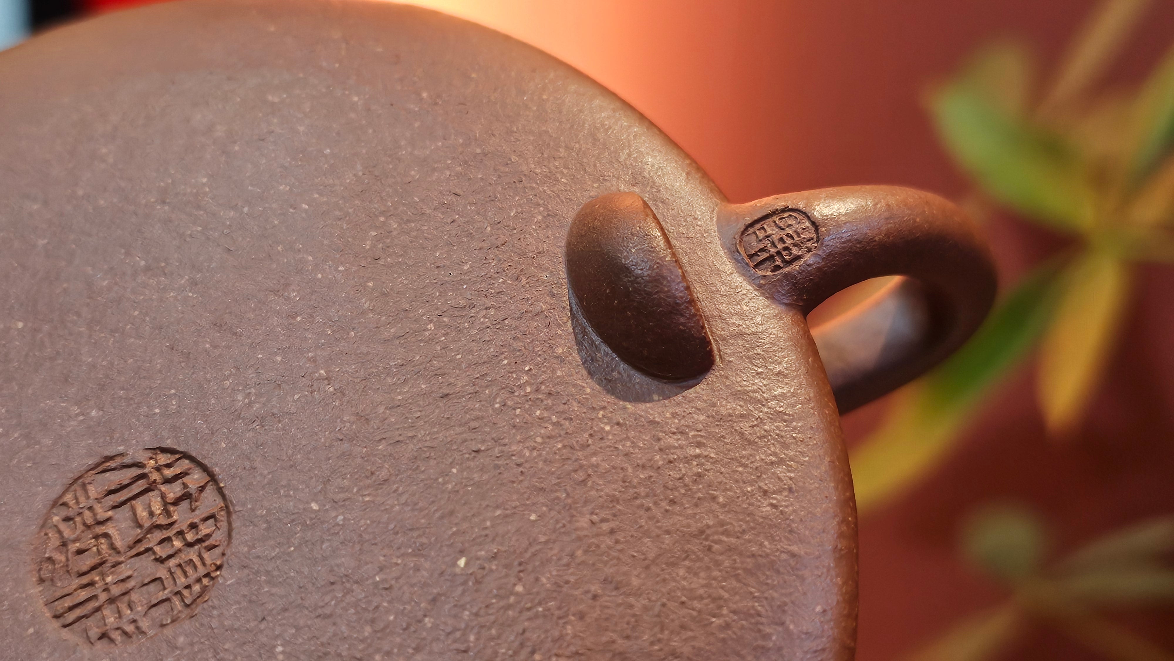 He Piao 合瓢, 155.9ml, Hong Jiang Po Ni 红降坡泥, by our Collaborative Craftsman Chen Gui Zhi 陈桂枝。(Red JiangPoNi is rarer than Yellow JiangPoNi, XiaoMeiYao ZhuNi & ZhaoZhuang ZhuNi) ~ Congratulations to Ms L., 0733hrs 30th May 2025, Katy, TX.