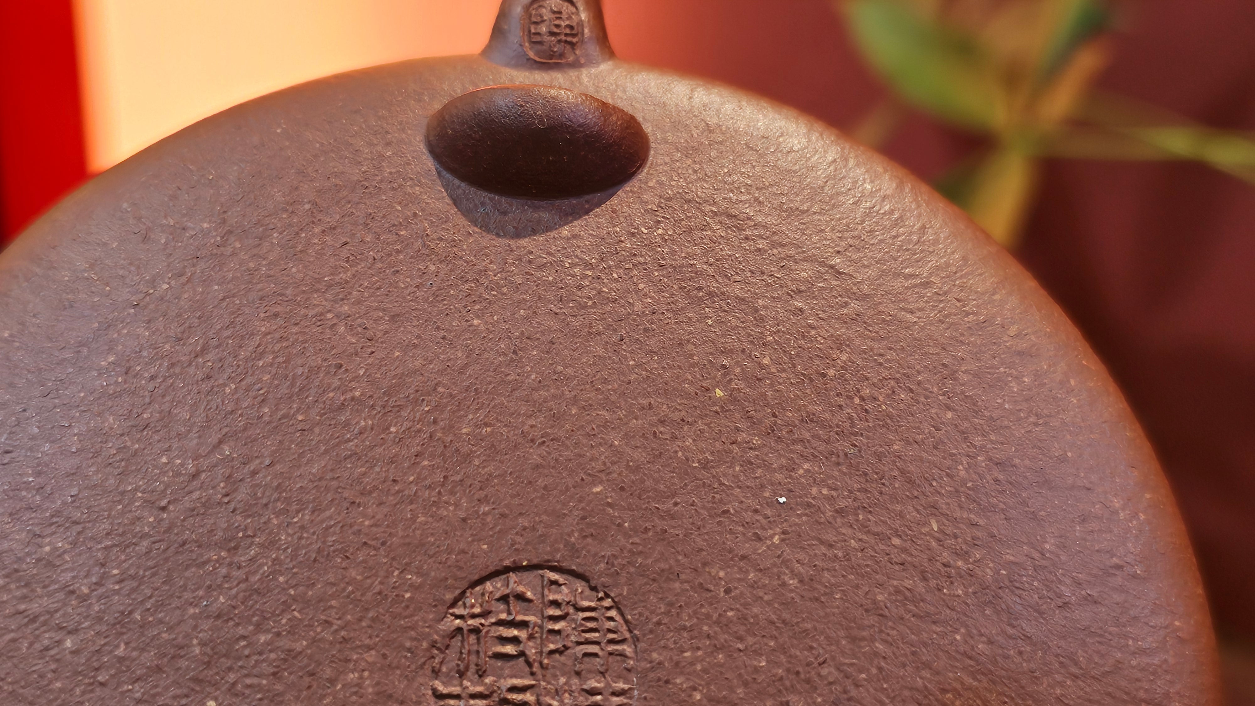 He Piao 合瓢, 155.9ml, Hong Jiang Po Ni 红降坡泥, by our Collaborative Craftsman Chen Gui Zhi 陈桂枝。(Red JiangPoNi is rarer than Yellow JiangPoNi, XiaoMeiYao ZhuNi & ZhaoZhuang ZhuNi) ~ Congratulations to Ms L., 0733hrs 30th May 2025, Katy, TX.