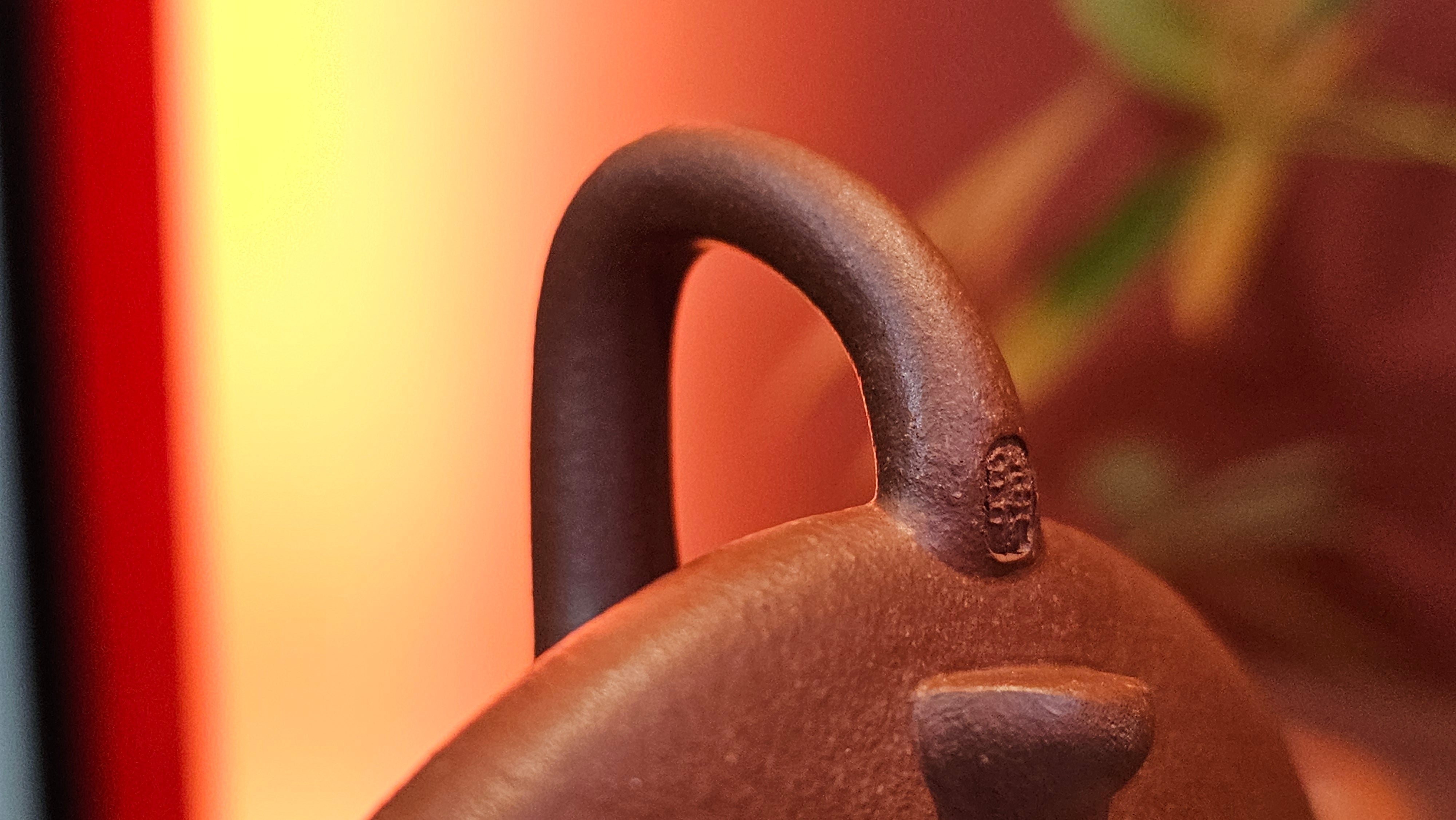 He Piao 合瓢, 155.9ml, Hong Jiang Po Ni 红降坡泥, by our Collaborative Craftsman Chen Gui Zhi 陈桂枝。(Red JiangPoNi is rarer than Yellow JiangPoNi, XiaoMeiYao ZhuNi & ZhaoZhuang ZhuNi) ~ Congratulations to Ms L., 0733hrs 30th May 2025, Katy, TX.