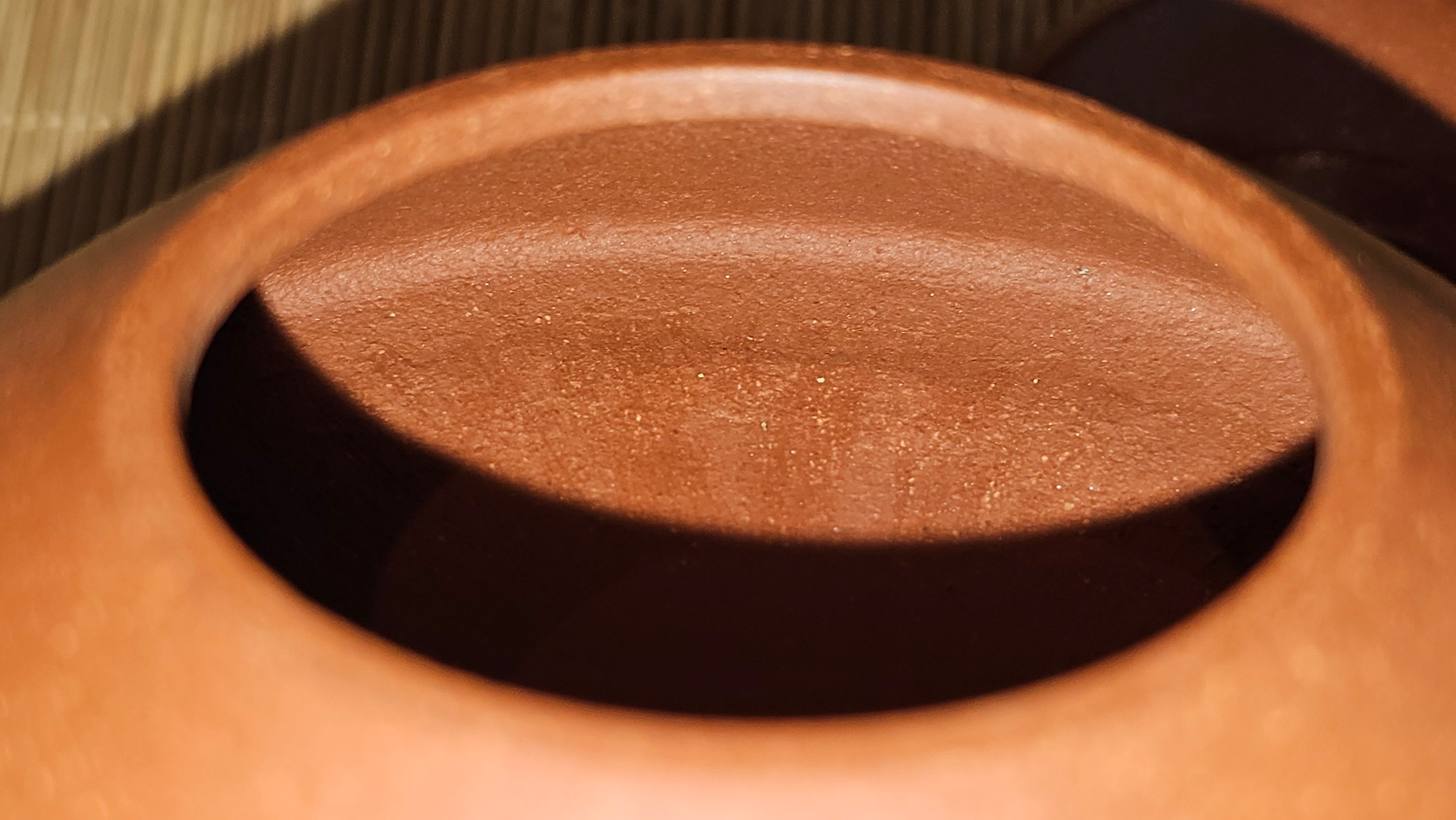 He Piao 合瓢, 155.9ml, Hong Jiang Po Ni 红降坡泥, by our Collaborative Craftsman Chen Gui Zhi 陈桂枝。(Red JiangPoNi is rarer than Yellow JiangPoNi, XiaoMeiYao ZhuNi & ZhaoZhuang ZhuNi) ~ Congratulations to Ms L., 0733hrs 30th May 2025, Katy, TX.