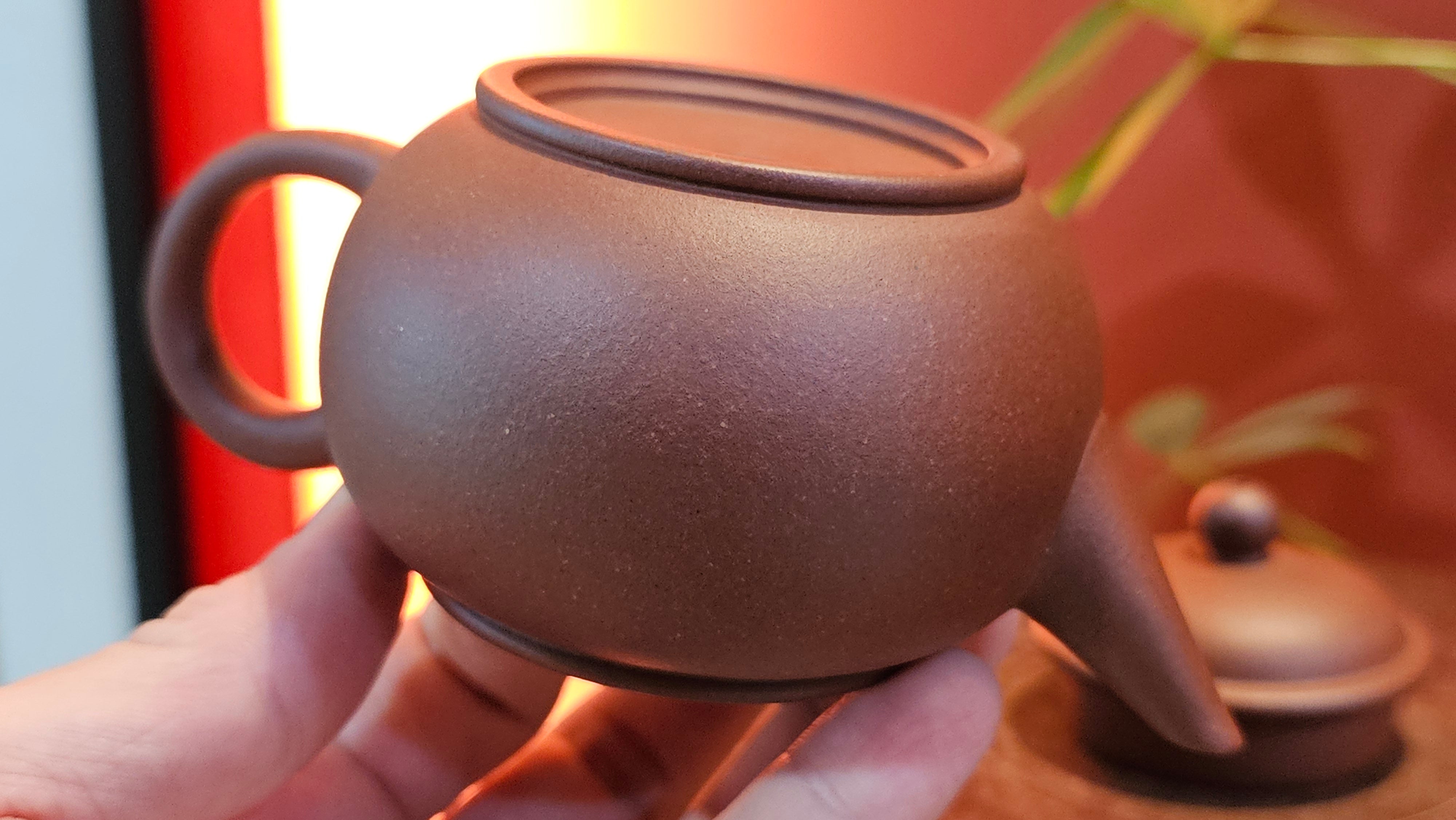 Shui Ping 水平, 170.5ml, Di Cao Qing Zi Ni 底槽青紫泥, by Craftsman Zhao Huai Xu 赵怀须 ~ Congratulations to Mr T.A., 1112hrs 31st May 2025, Samorin, Slovakia 🇸🇰.