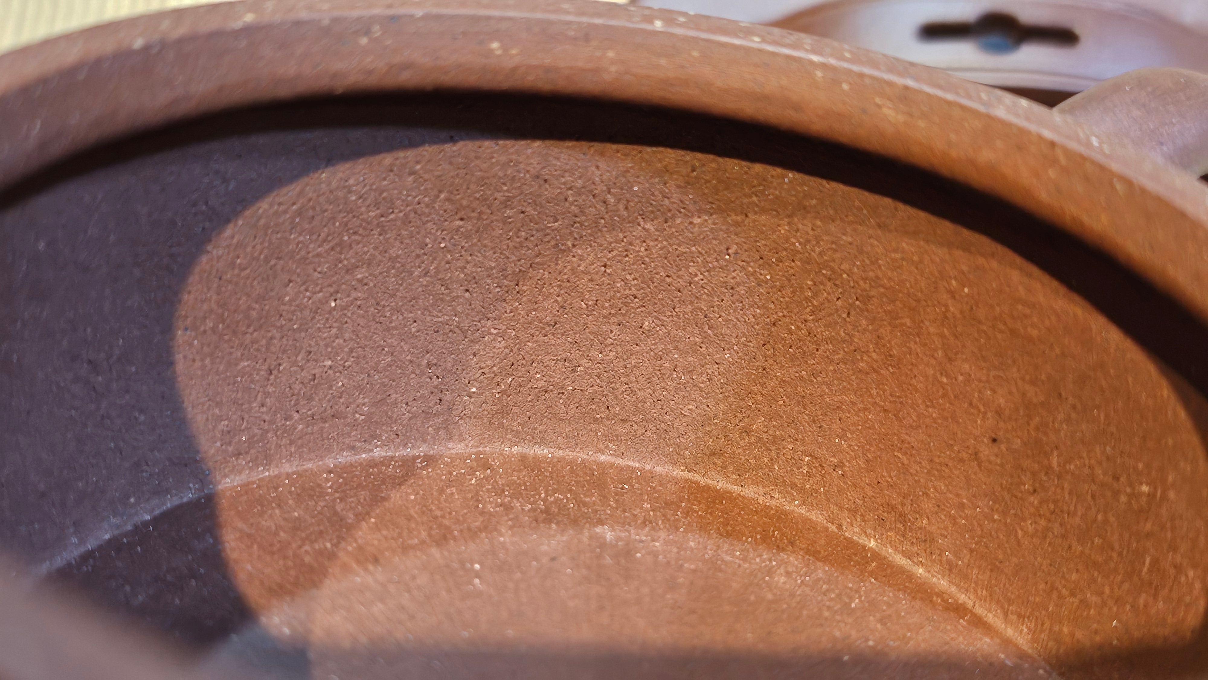 Han Wa 汉瓦, 143.3ml!  Small Volume ~ Low-Slung, Broad Han Wa!  Di Cao Qing Zi Ni 底槽青紫泥, by Craftsman Gu Xiao Ming 顾小明 ~ Congratulations to Ms C.B., 1921hrs 31st May 2025, Kaneohe, HI.