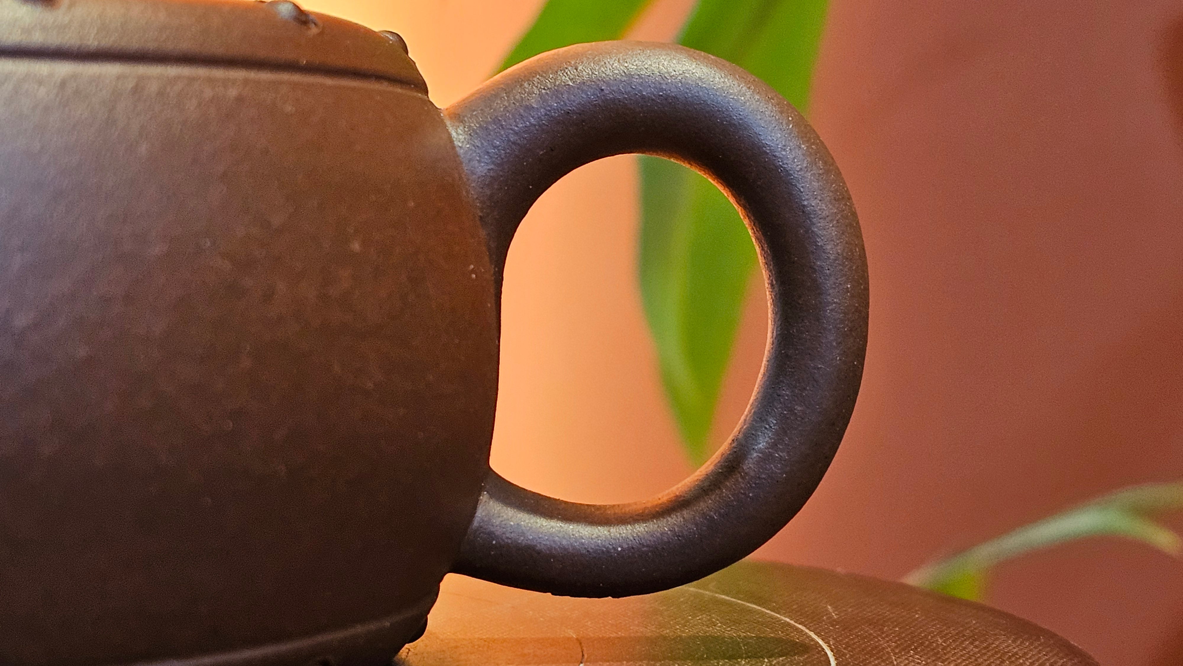 Ru Yi Gu 如意鼓, 207.3ml, Di Cao Qing Zi Ni 底槽青紫泥, by our Craftsman Li Qiu Lin 李秋林 ~ Congratulations to Mr A.Y., 1104hrs 1st June 2025, Millbrae, CA.