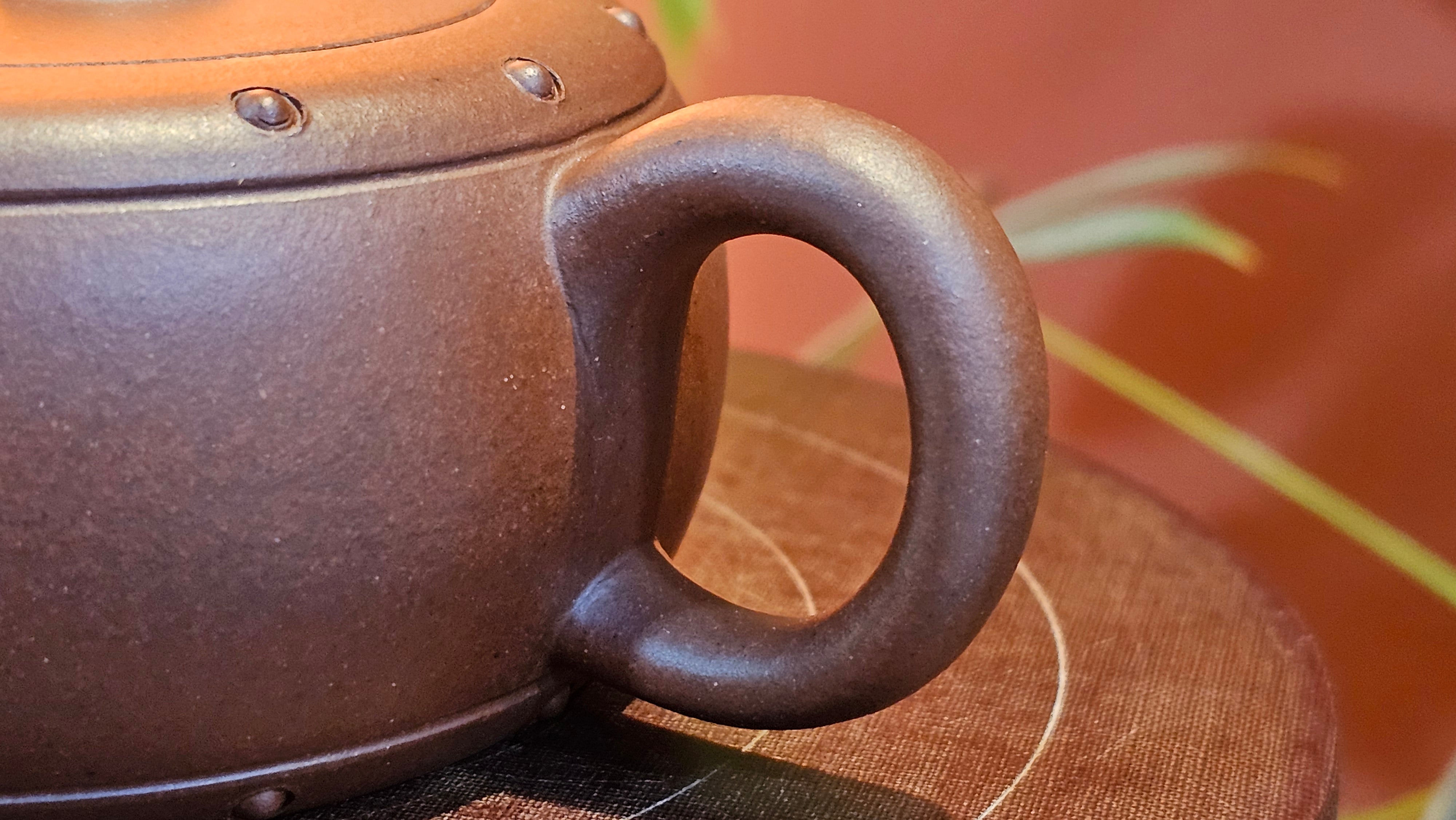 Ru Yi Gu 如意鼓, 207.3ml, Di Cao Qing Zi Ni 底槽青紫泥, by our Craftsman Li Qiu Lin 李秋林 ~ Congratulations to Mr A.Y., 1104hrs 1st June 2025, Millbrae, CA.