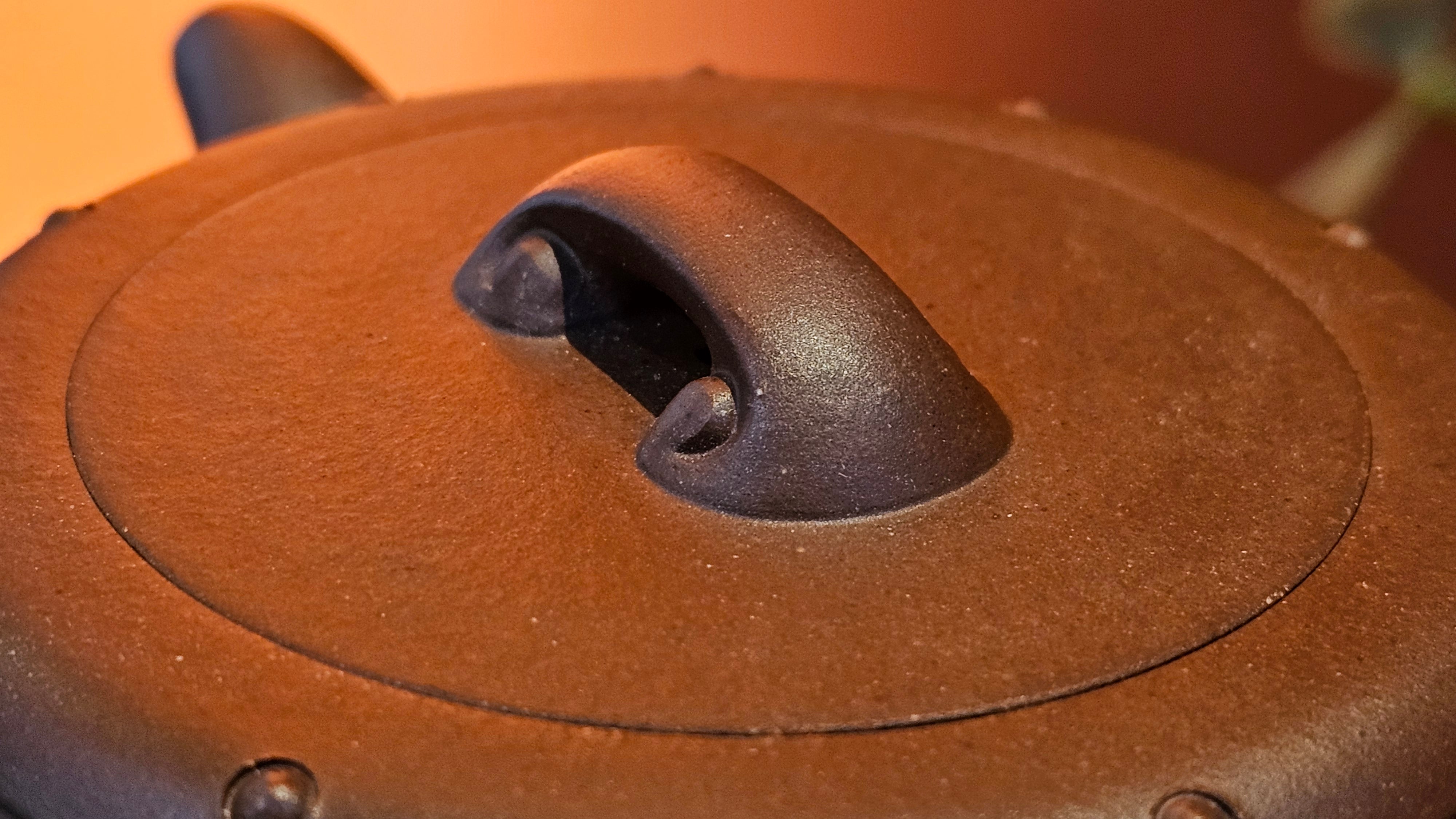 Ru Yi Gu 如意鼓, 207.3ml, Di Cao Qing Zi Ni 底槽青紫泥, by our Craftsman Li Qiu Lin 李秋林 ~ Congratulations to Mr A.Y., 1104hrs 1st June 2025, Millbrae, CA.