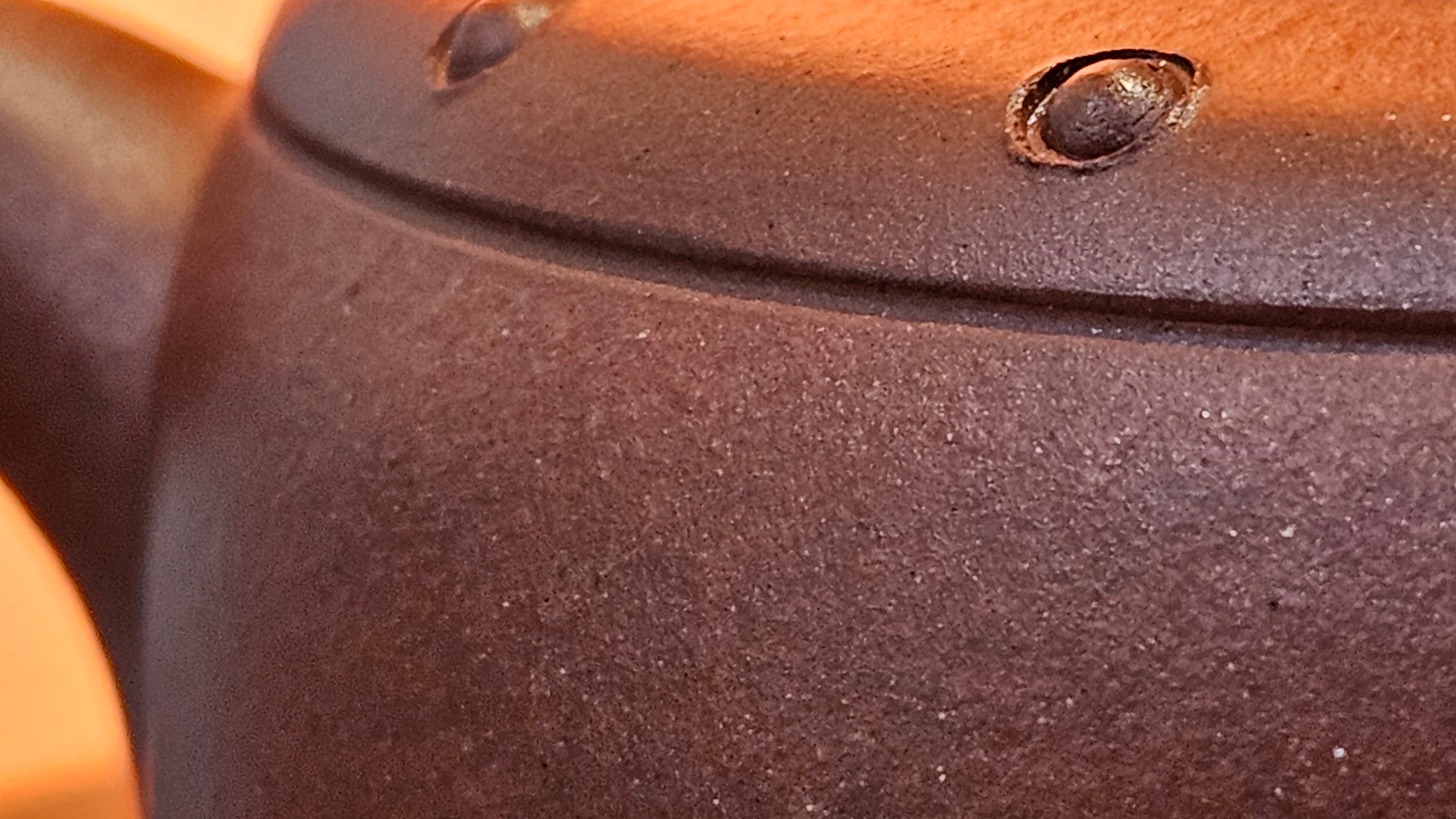 Ru Yi Gu 如意鼓, 207.3ml, Di Cao Qing Zi Ni 底槽青紫泥, by our Craftsman Li Qiu Lin 李秋林 ~ Congratulations to Mr A.Y., 1104hrs 1st June 2025, Millbrae, CA.