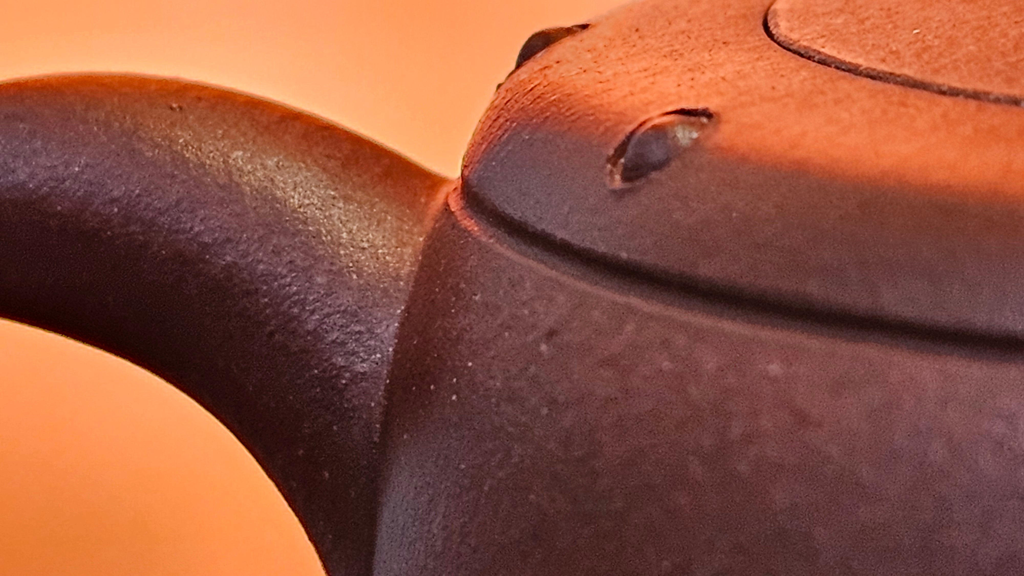 Ru Yi Gu 如意鼓, 207.3ml, Di Cao Qing Zi Ni 底槽青紫泥, by our Craftsman Li Qiu Lin 李秋林 ~ Congratulations to Mr A.Y., 1104hrs 1st June 2025, Millbrae, CA.