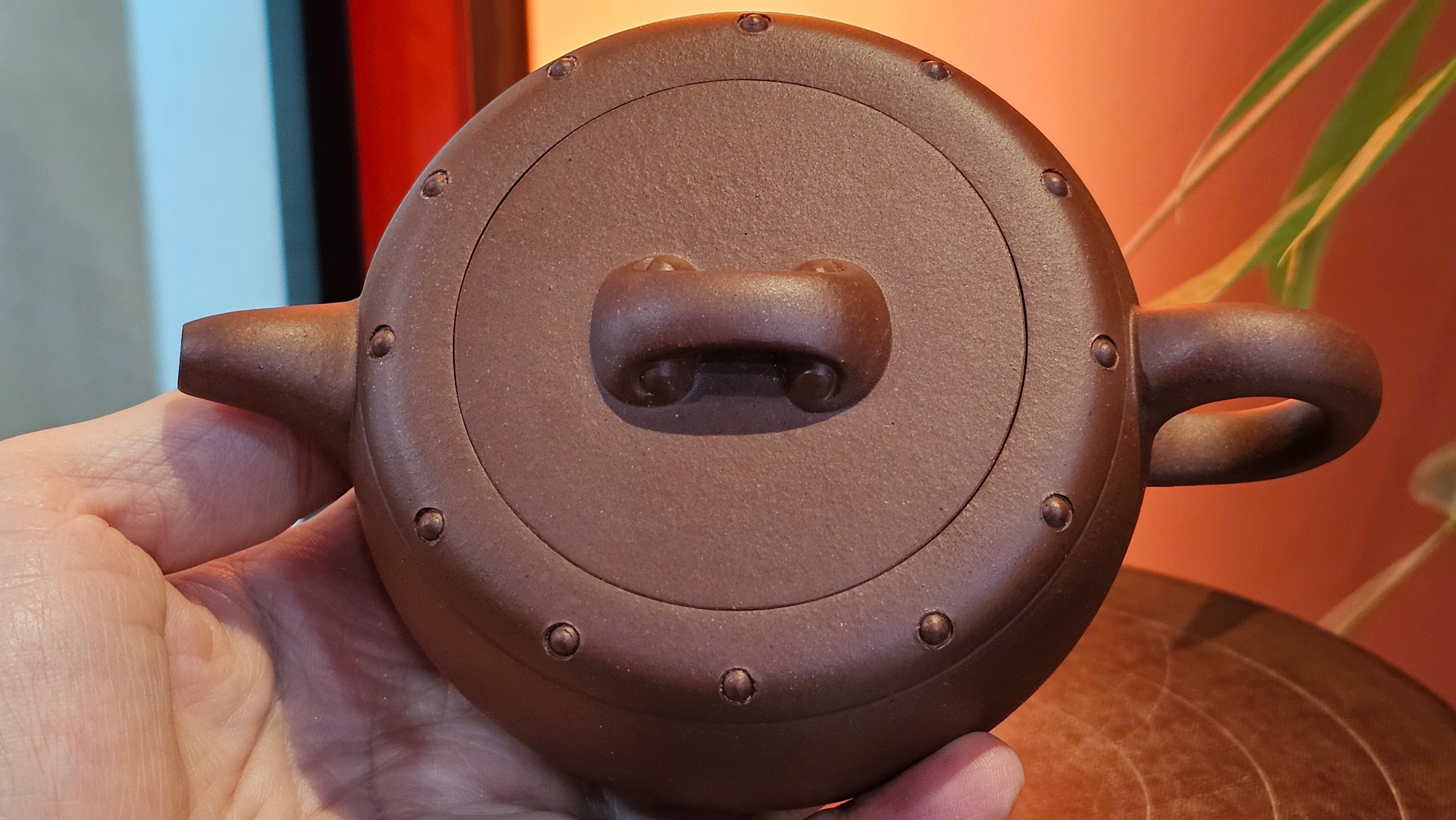 Ru Yi Gu 如意鼓, 207.3ml, Di Cao Qing Zi Ni 底槽青紫泥, by our Craftsman Li Qiu Lin 李秋林 ~ Congratulations to Mr A.Y., 1104hrs 1st June 2025, Millbrae, CA.