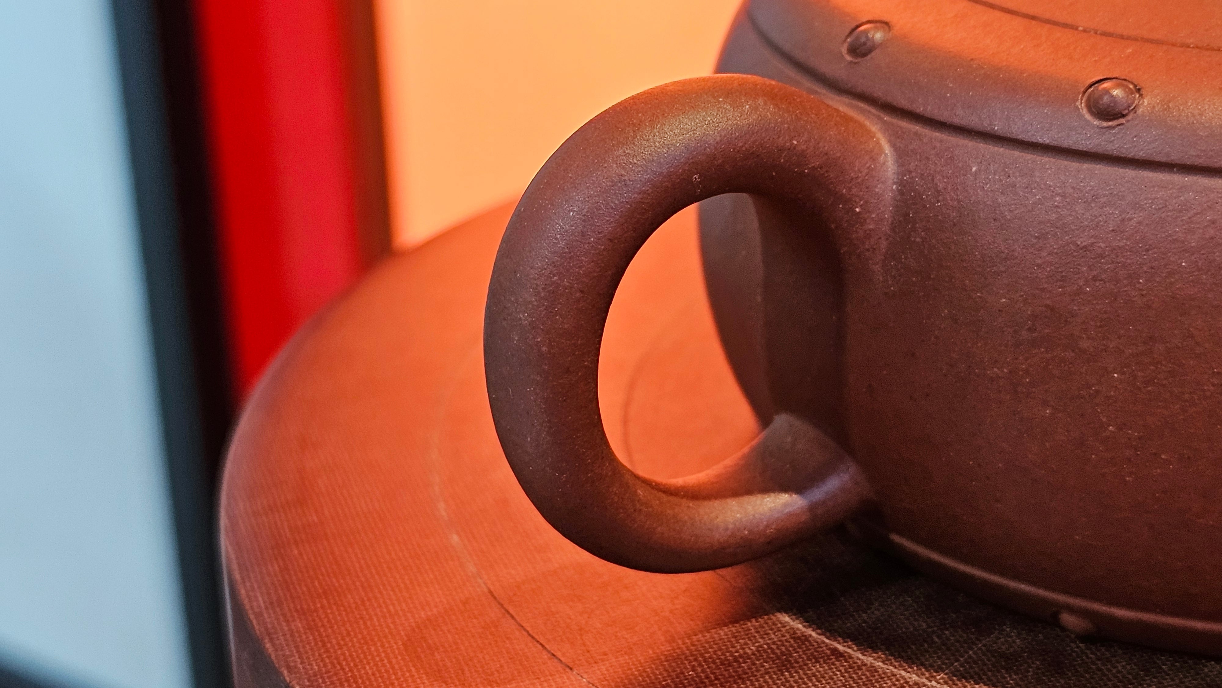 Ru Yi Gu 如意鼓, 207.3ml, Di Cao Qing Zi Ni 底槽青紫泥, by our Craftsman Li Qiu Lin 李秋林 ~ Congratulations to Mr A.Y., 1104hrs 1st June 2025, Millbrae, CA.