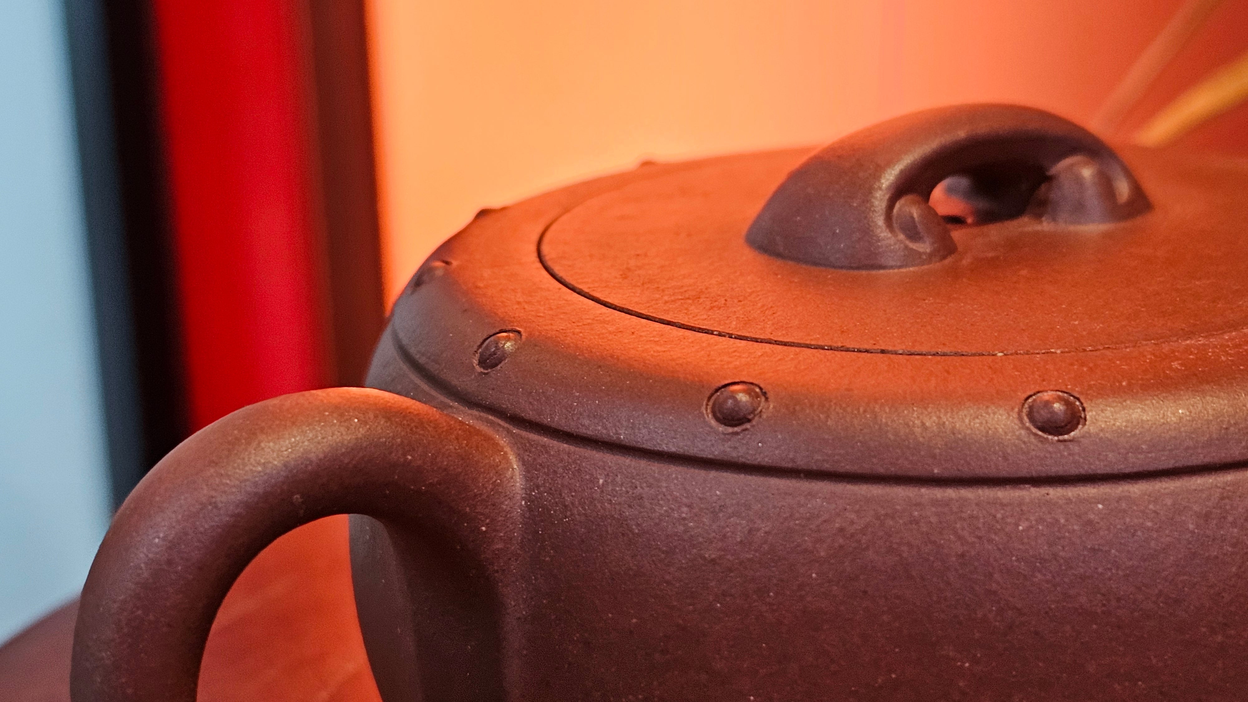 Ru Yi Gu 如意鼓, 207.3ml, Di Cao Qing Zi Ni 底槽青紫泥, by our Craftsman Li Qiu Lin 李秋林 ~ Congratulations to Mr A.Y., 1104hrs 1st June 2025, Millbrae, CA.