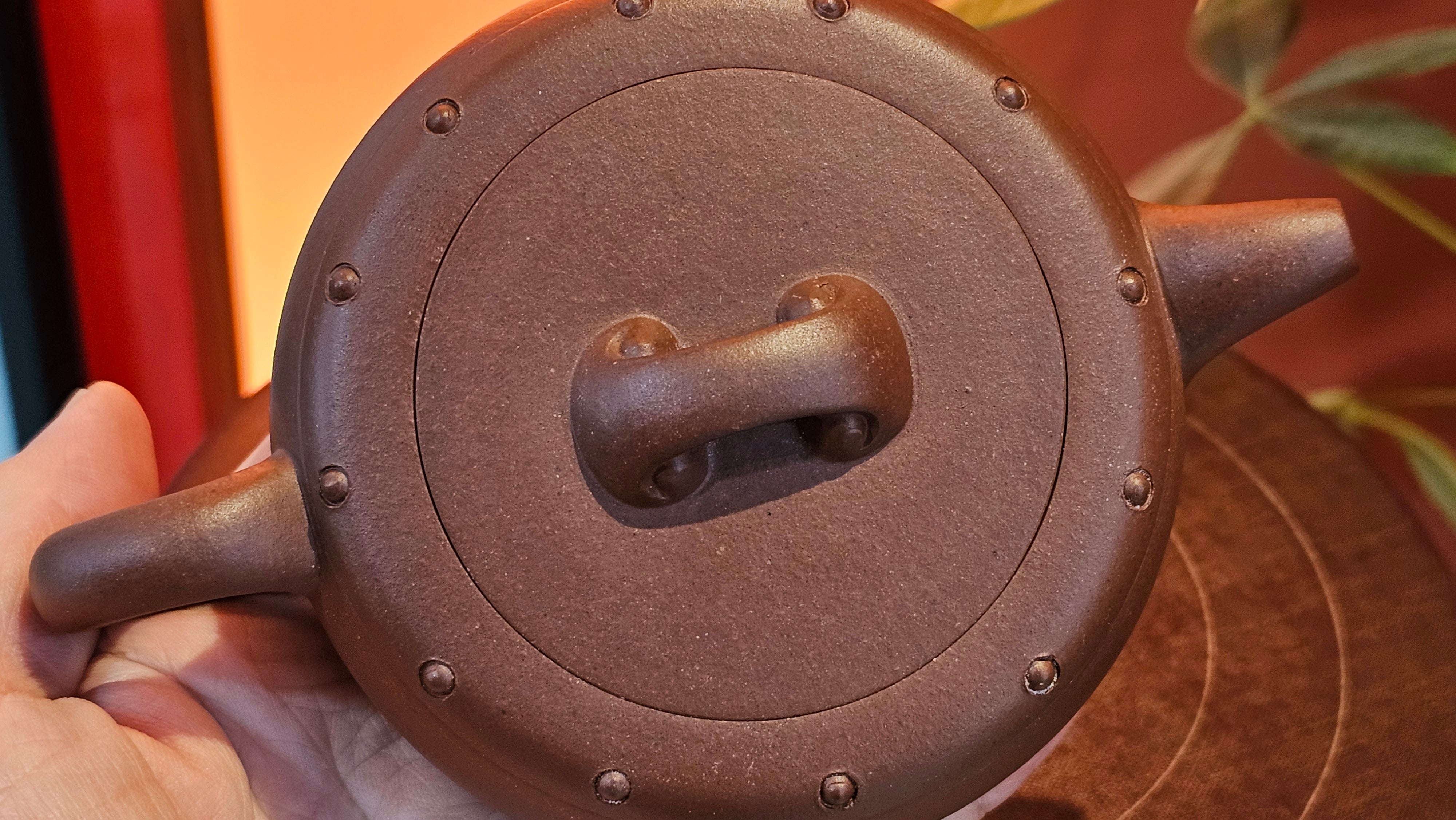 Ru Yi Gu 如意鼓, 207.3ml, Di Cao Qing Zi Ni 底槽青紫泥, by our Craftsman Li Qiu Lin 李秋林 ~ Congratulations to Mr A.Y., 1104hrs 1st June 2025, Millbrae, CA.