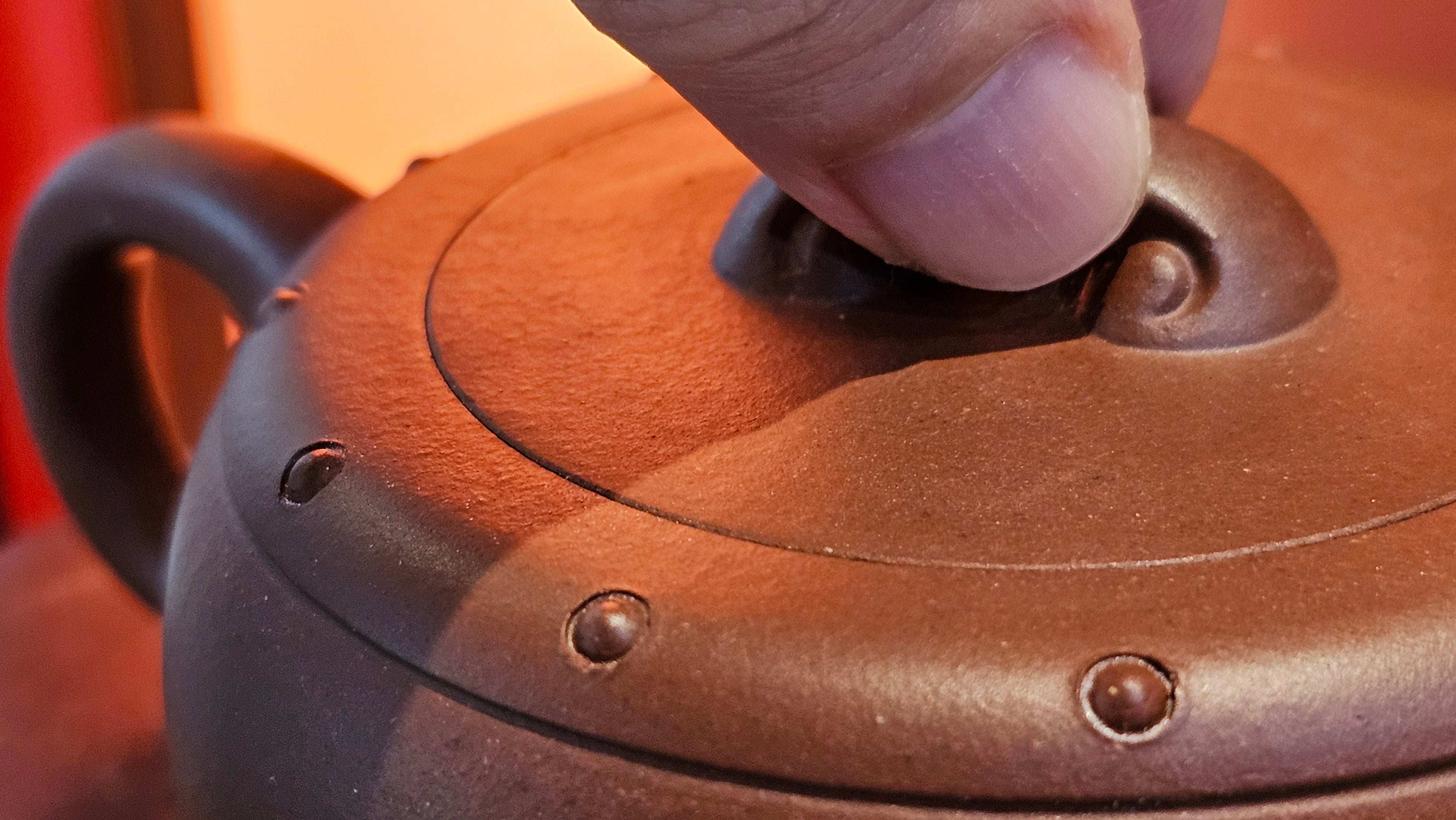 Ru Yi Gu 如意鼓, 207.3ml, Di Cao Qing Zi Ni 底槽青紫泥, by our Craftsman Li Qiu Lin 李秋林 ~ Congratulations to Mr A.Y., 1104hrs 1st June 2025, Millbrae, CA.