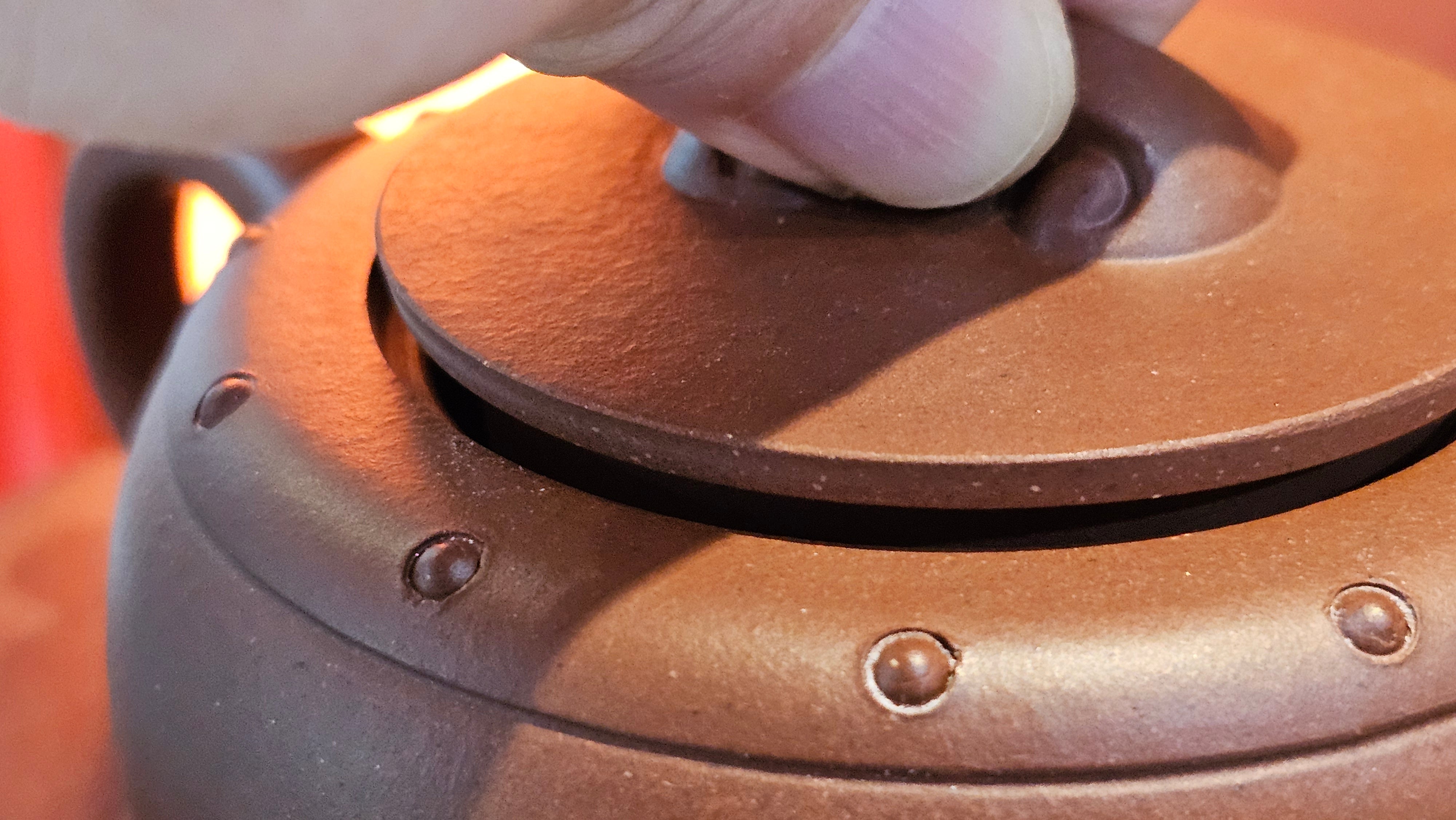 Ru Yi Gu 如意鼓, 207.3ml, Di Cao Qing Zi Ni 底槽青紫泥, by our Craftsman Li Qiu Lin 李秋林 ~ Congratulations to Mr A.Y., 1104hrs 1st June 2025, Millbrae, CA.