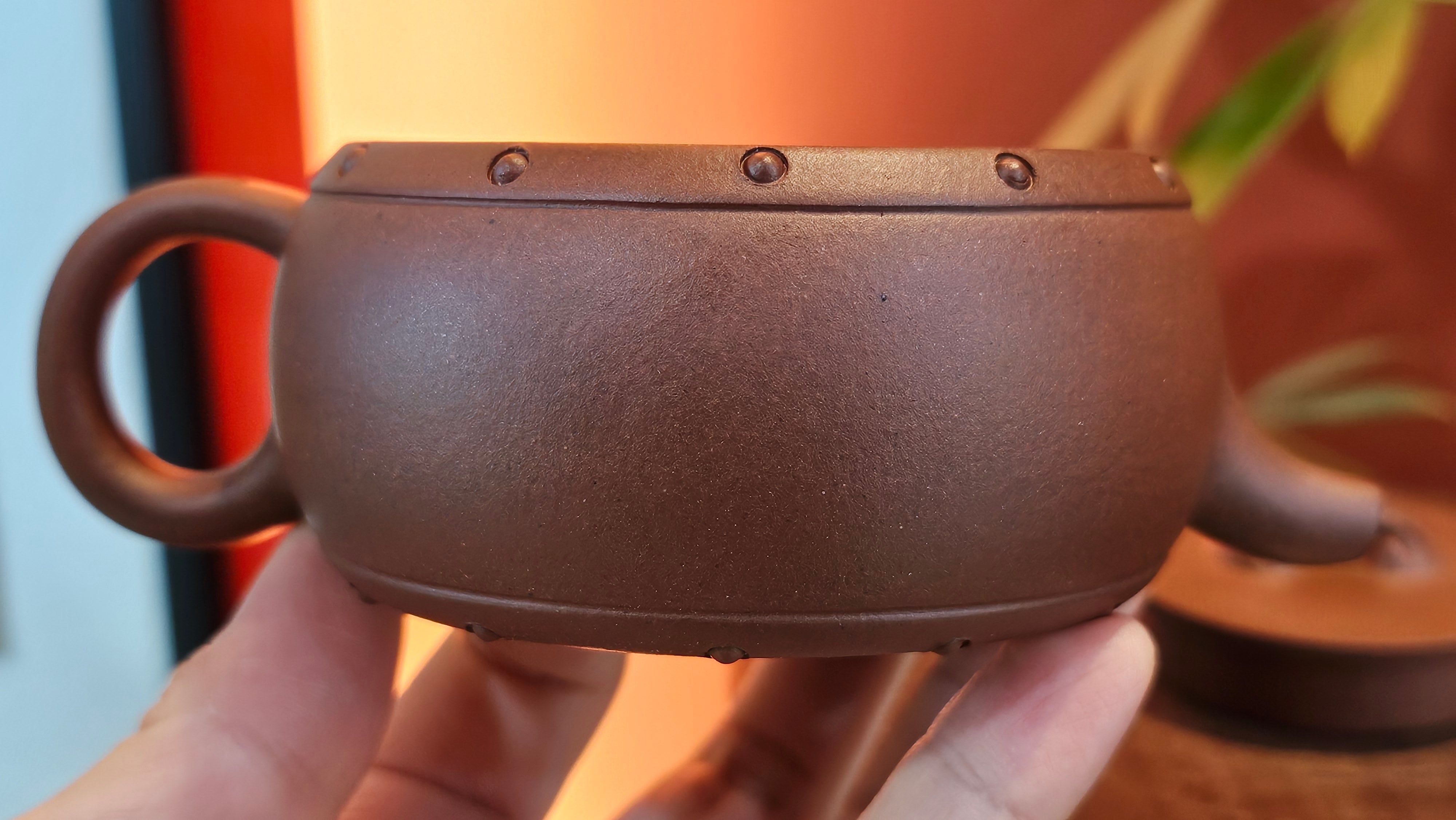 Ru Yi Gu 如意鼓, 207.3ml, Di Cao Qing Zi Ni 底槽青紫泥, by our Craftsman Li Qiu Lin 李秋林 ~ Congratulations to Mr A.Y., 1104hrs 1st June 2025, Millbrae, CA.