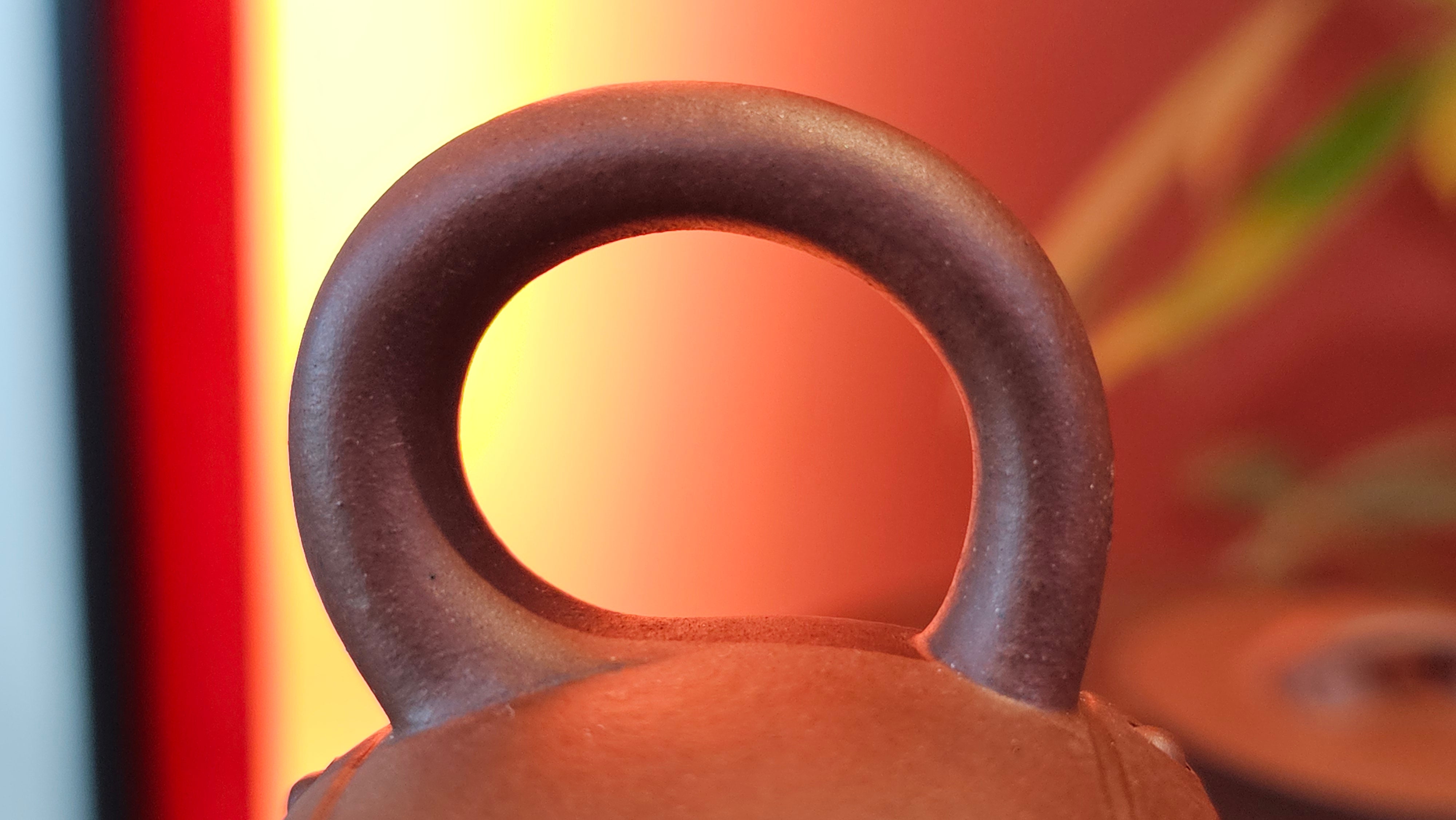 Ru Yi Gu 如意鼓, 207.3ml, Di Cao Qing Zi Ni 底槽青紫泥, by our Craftsman Li Qiu Lin 李秋林 ~ Congratulations to Mr A.Y., 1104hrs 1st June 2025, Millbrae, CA.