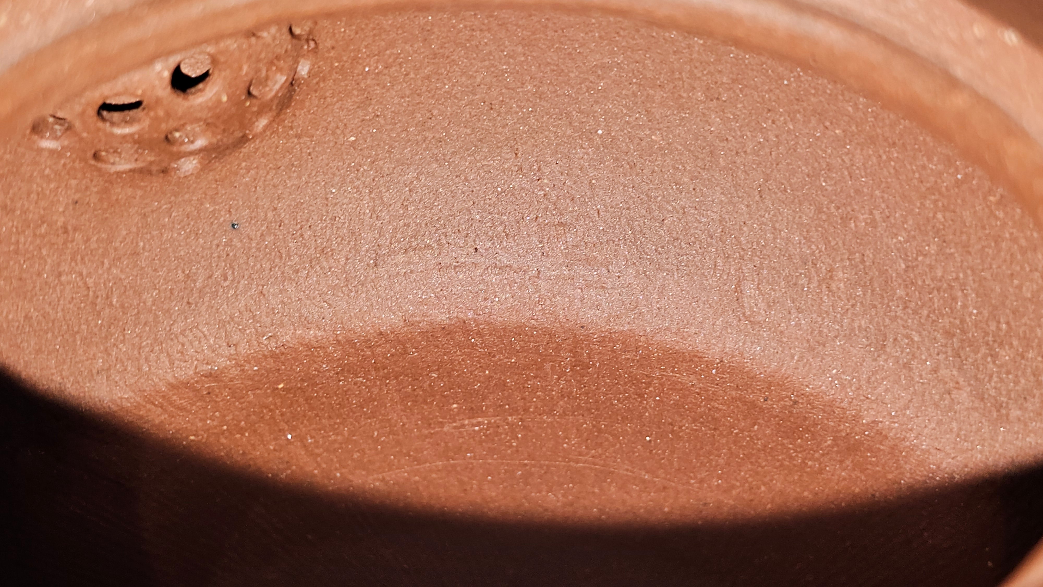 Ru Yi Gu 如意鼓, 207.3ml, Di Cao Qing Zi Ni 底槽青紫泥, by our Craftsman Li Qiu Lin 李秋林 ~ Congratulations to Mr A.Y., 1104hrs 1st June 2025, Millbrae, CA.