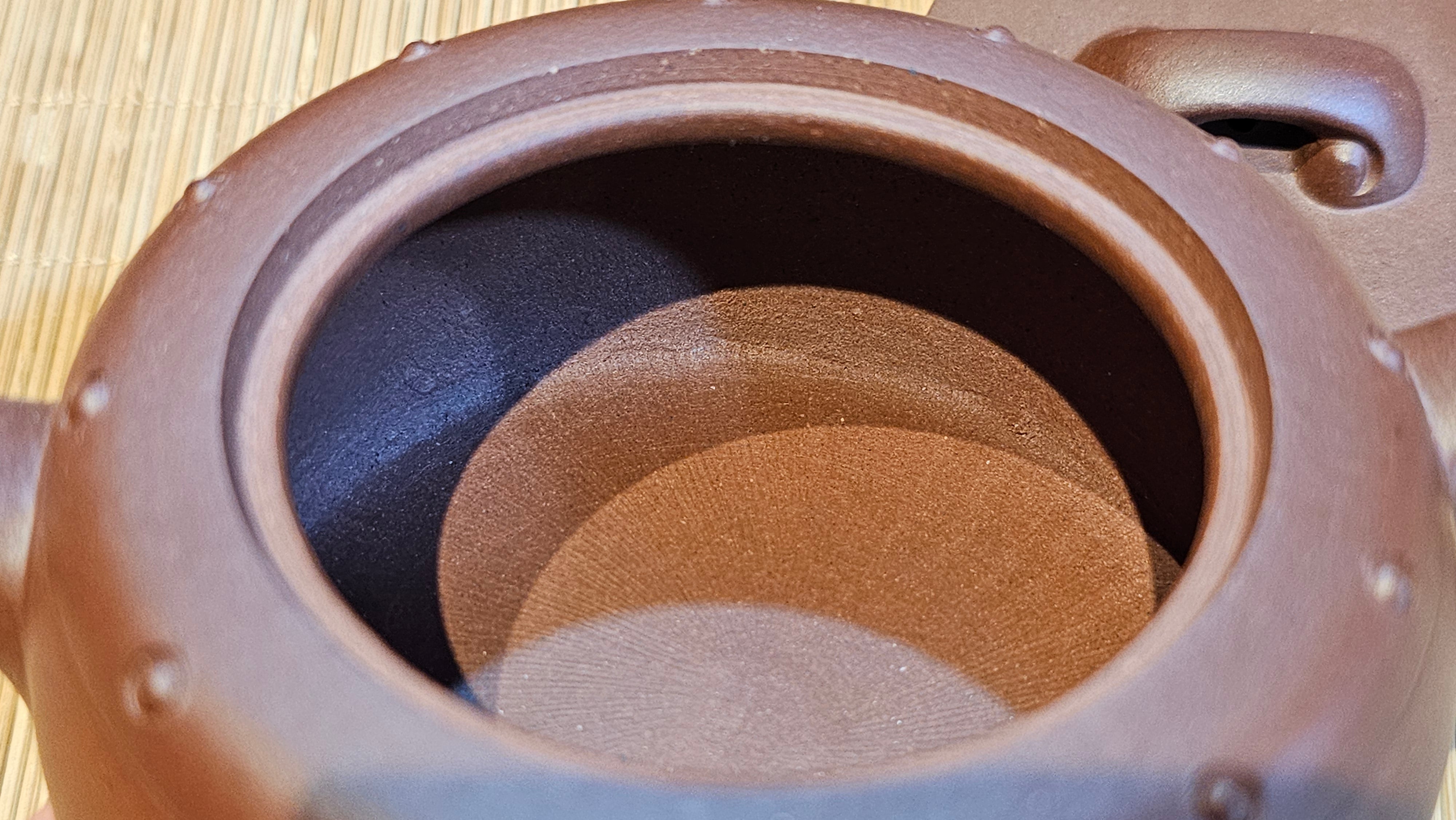 Ru Yi Gu 如意鼓, 207.3ml, Di Cao Qing Zi Ni 底槽青紫泥, by our Craftsman Li Qiu Lin 李秋林 ~ Congratulations to Mr A.Y., 1104hrs 1st June 2025, Millbrae, CA.