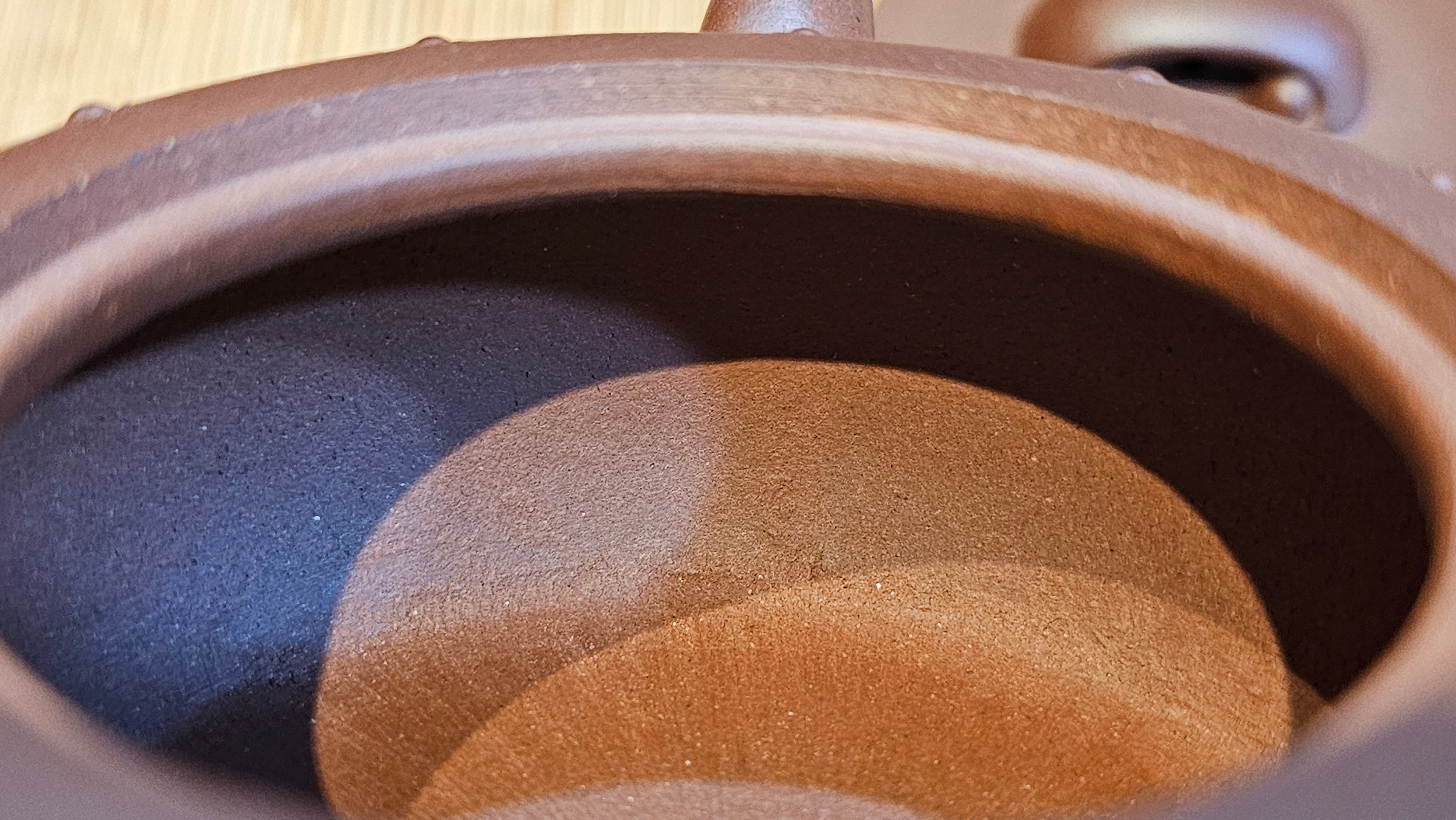 Ru Yi Gu 如意鼓, 207.3ml, Di Cao Qing Zi Ni 底槽青紫泥, by our Craftsman Li Qiu Lin 李秋林 ~ Congratulations to Mr A.Y., 1104hrs 1st June 2025, Millbrae, CA.