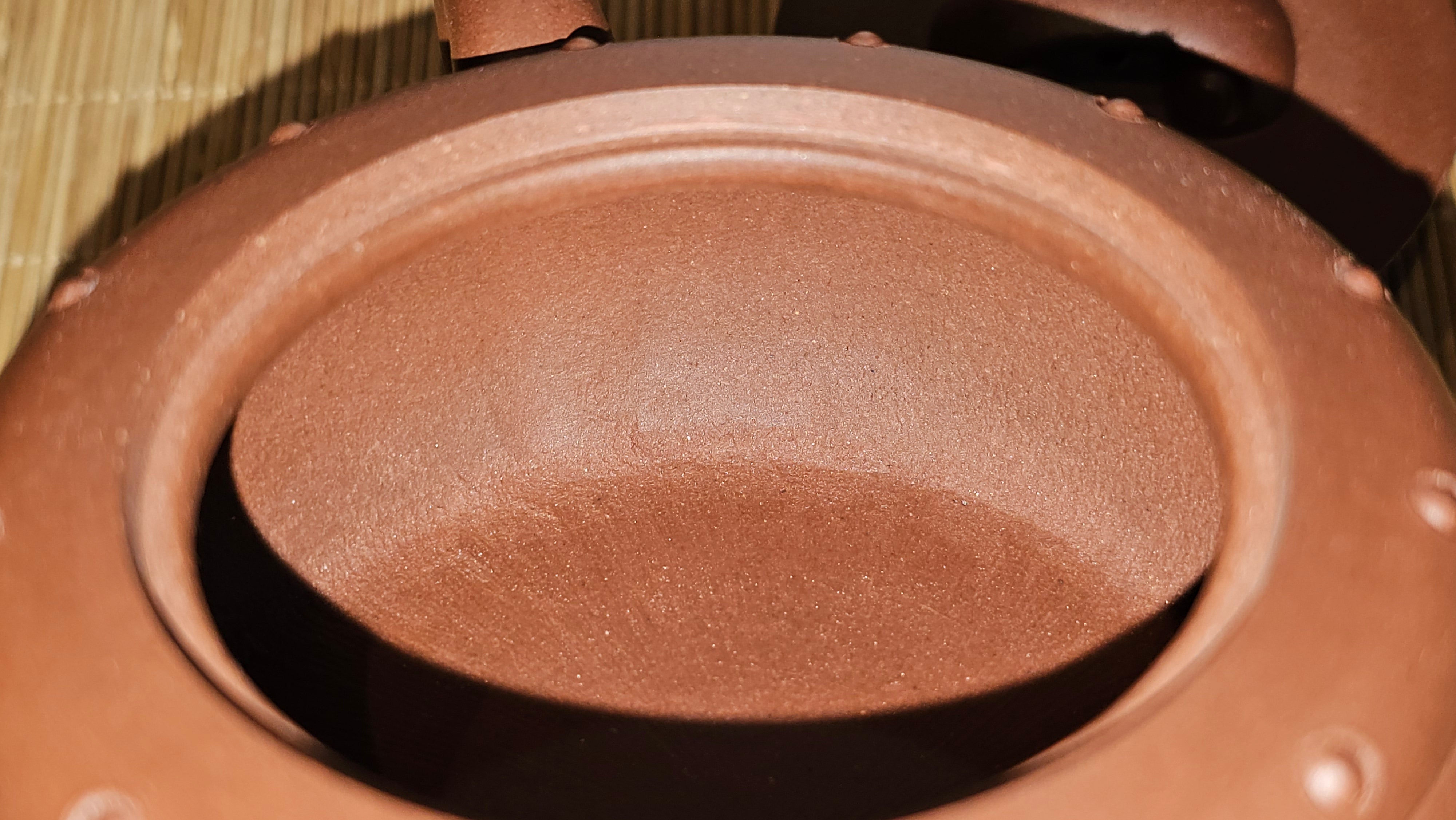 Ru Yi Gu 如意鼓, 207.3ml, Di Cao Qing Zi Ni 底槽青紫泥, by our Craftsman Li Qiu Lin 李秋林 ~ Congratulations to Mr A.Y., 1104hrs 1st June 2025, Millbrae, CA.