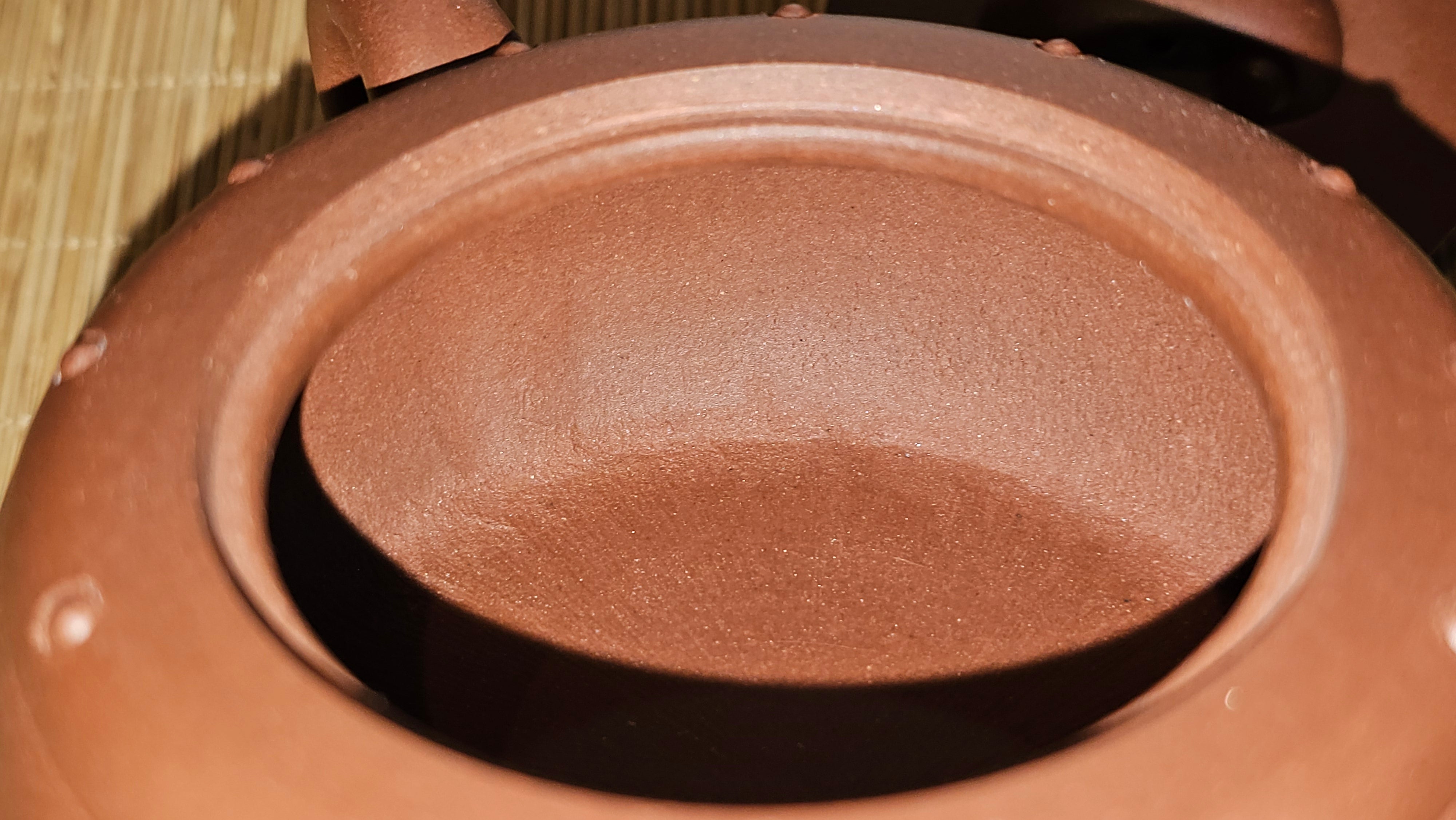 Ru Yi Gu 如意鼓, 207.3ml, Di Cao Qing Zi Ni 底槽青紫泥, by our Craftsman Li Qiu Lin 李秋林 ~ Congratulations to Mr A.Y., 1104hrs 1st June 2025, Millbrae, CA.