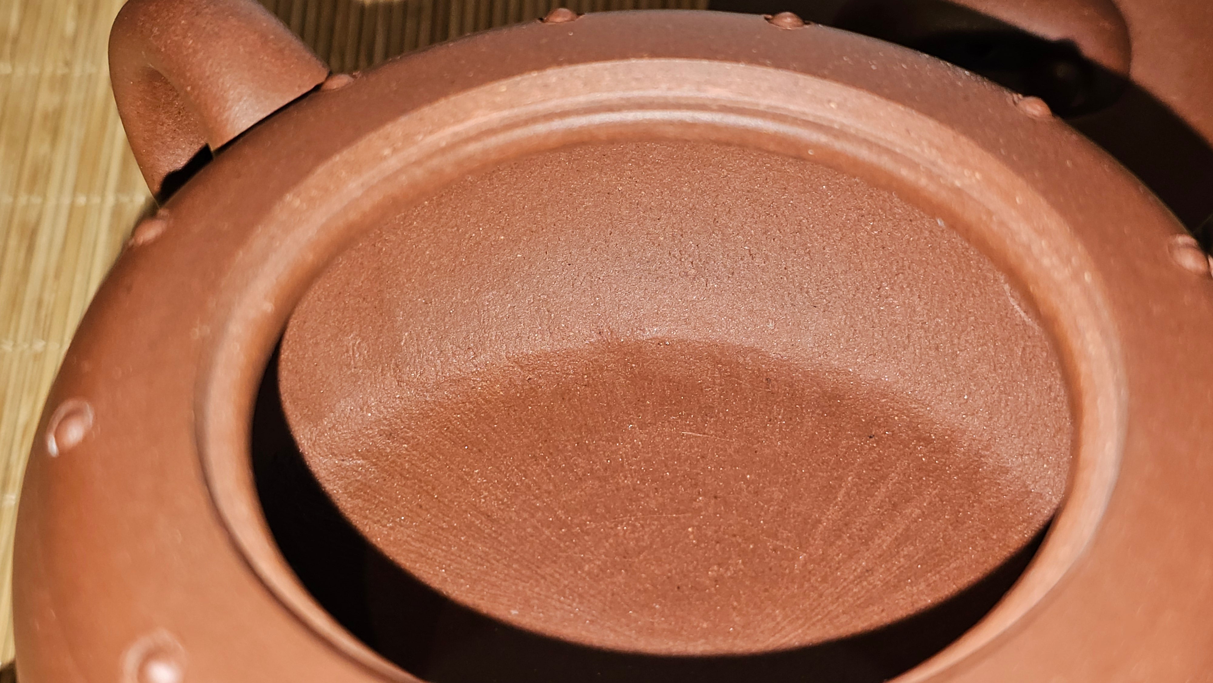 Ru Yi Gu 如意鼓, 207.3ml, Di Cao Qing Zi Ni 底槽青紫泥, by our Craftsman Li Qiu Lin 李秋林 ~ Congratulations to Mr A.Y., 1104hrs 1st June 2025, Millbrae, CA.