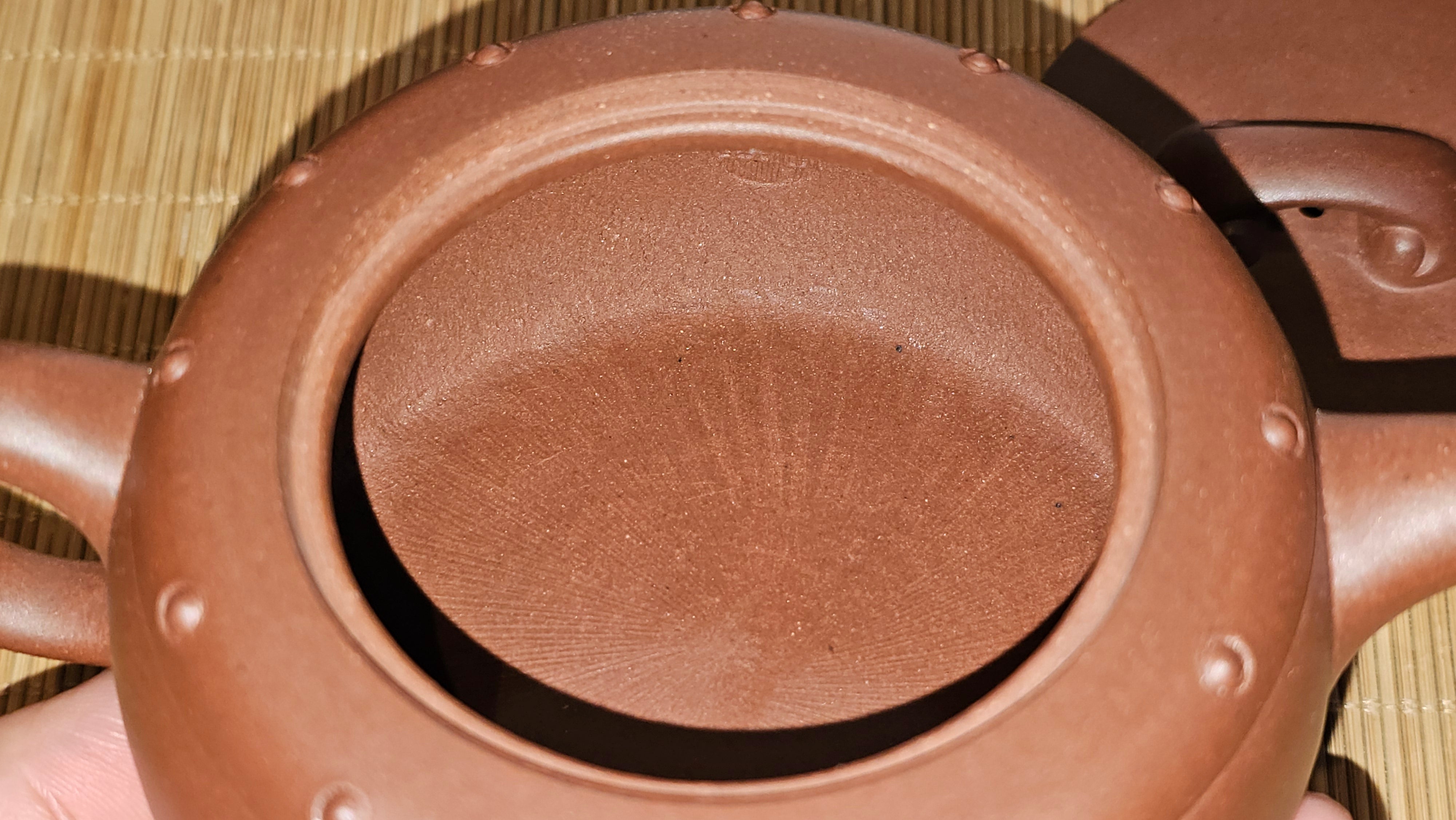 Ru Yi Gu 如意鼓, 207.3ml, Di Cao Qing Zi Ni 底槽青紫泥, by our Craftsman Li Qiu Lin 李秋林 ~ Congratulations to Mr A.Y., 1104hrs 1st June 2025, Millbrae, CA.