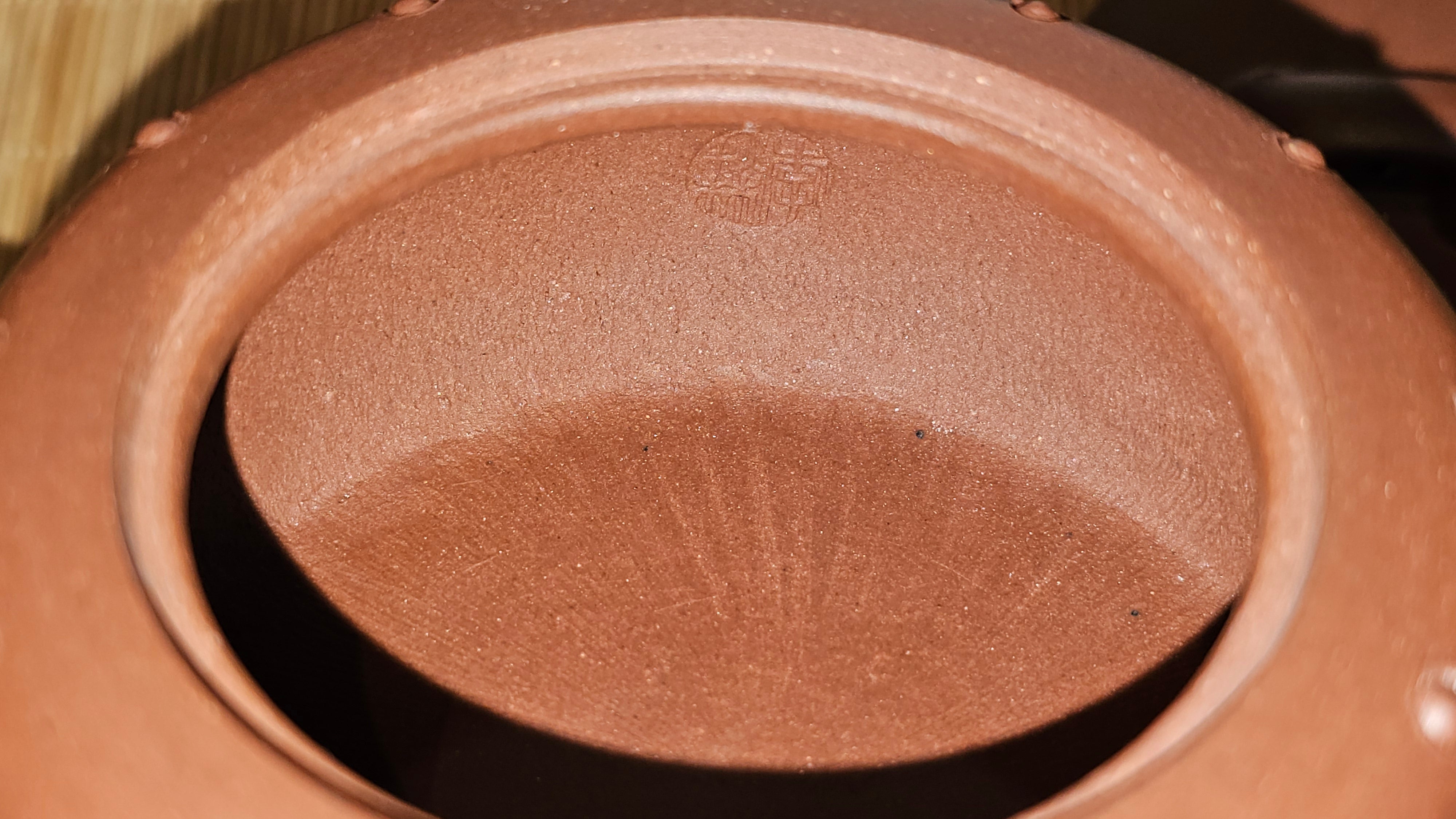 Ru Yi Gu 如意鼓, 207.3ml, Di Cao Qing Zi Ni 底槽青紫泥, by our Craftsman Li Qiu Lin 李秋林 ~ Congratulations to Mr A.Y., 1104hrs 1st June 2025, Millbrae, CA.