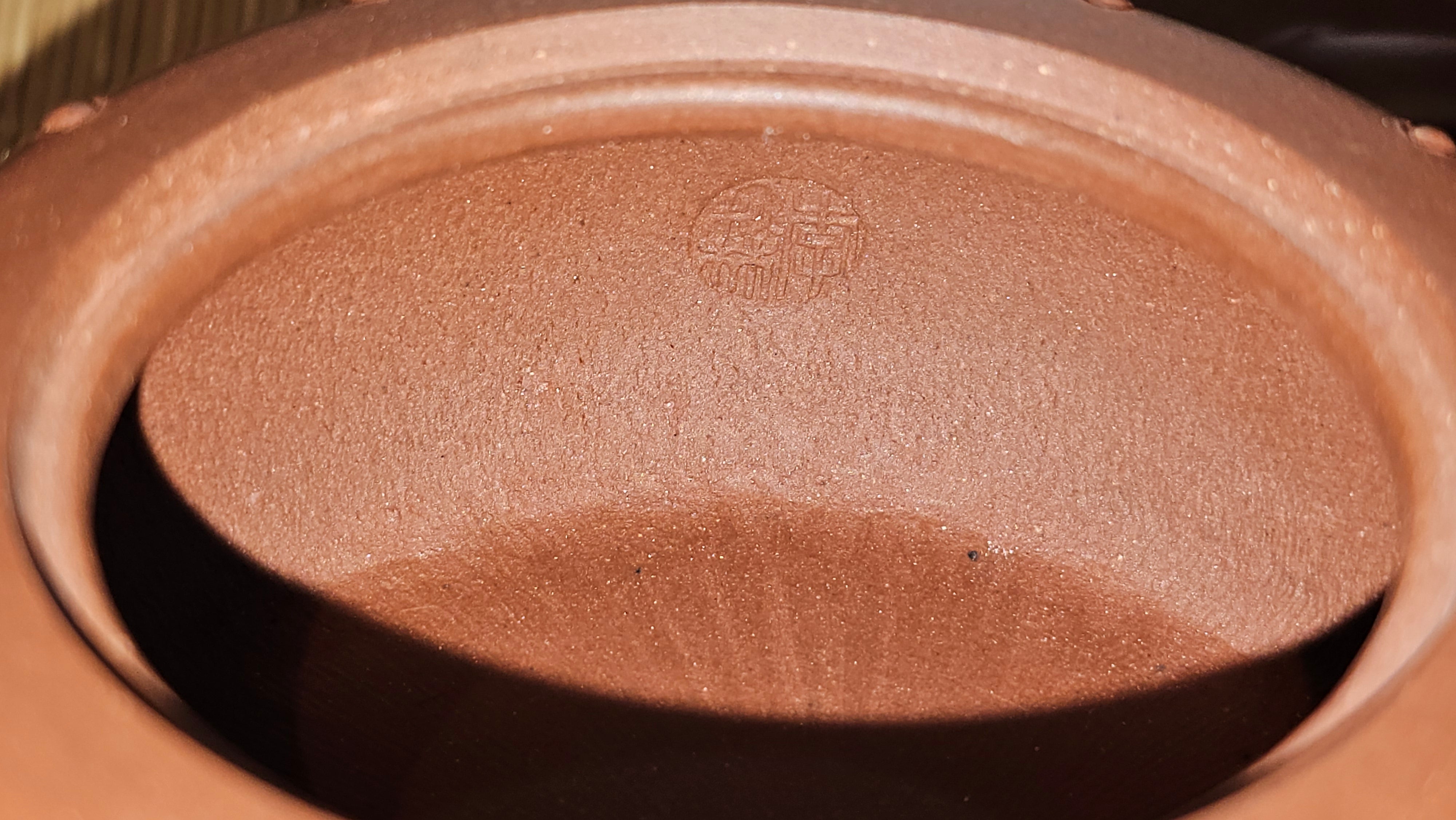 Ru Yi Gu 如意鼓, 207.3ml, Di Cao Qing Zi Ni 底槽青紫泥, by our Craftsman Li Qiu Lin 李秋林 ~ Congratulations to Mr A.Y., 1104hrs 1st June 2025, Millbrae, CA.