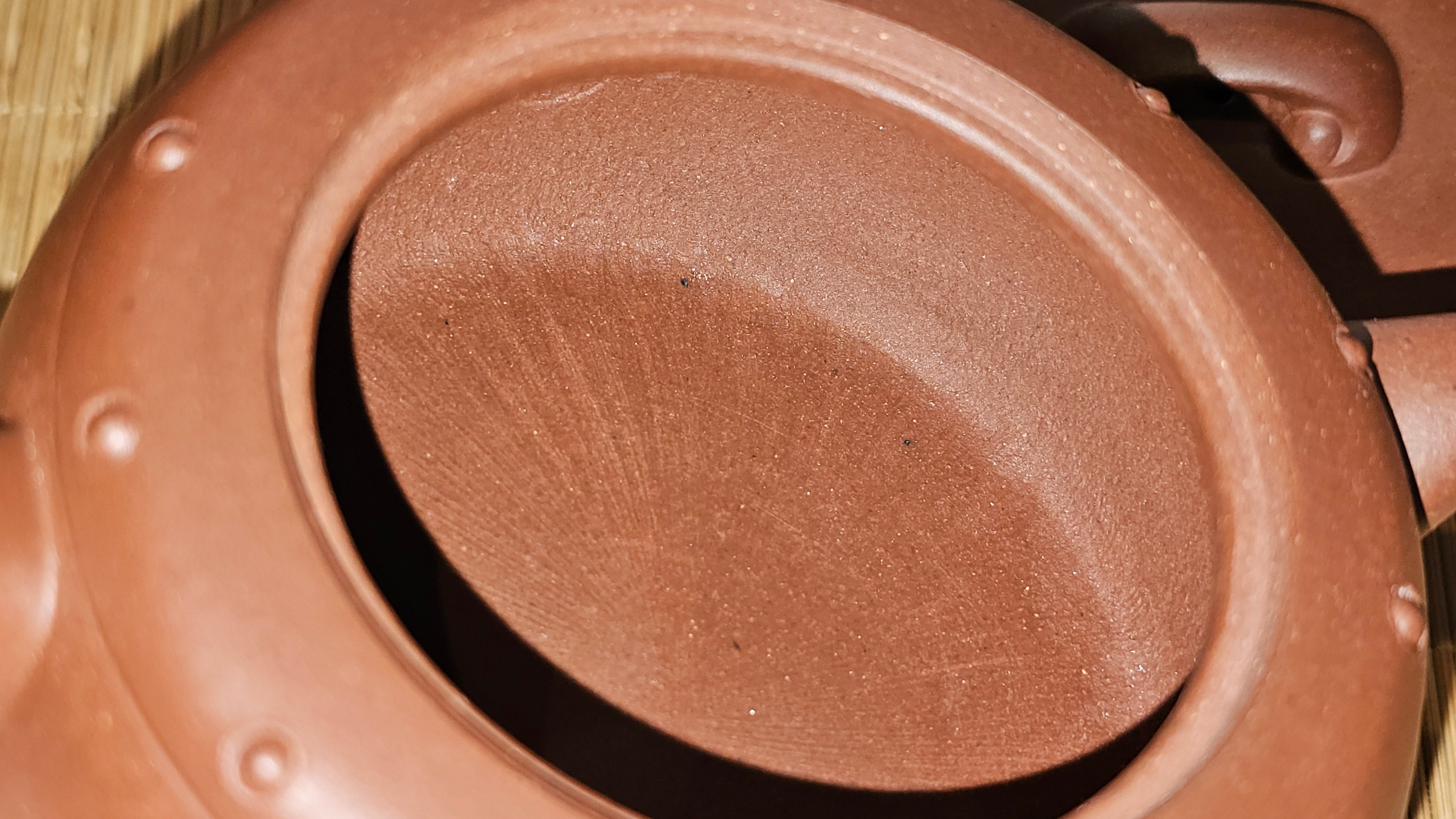 Ru Yi Gu 如意鼓, 207.3ml, Di Cao Qing Zi Ni 底槽青紫泥, by our Craftsman Li Qiu Lin 李秋林 ~ Congratulations to Mr A.Y., 1104hrs 1st June 2025, Millbrae, CA.