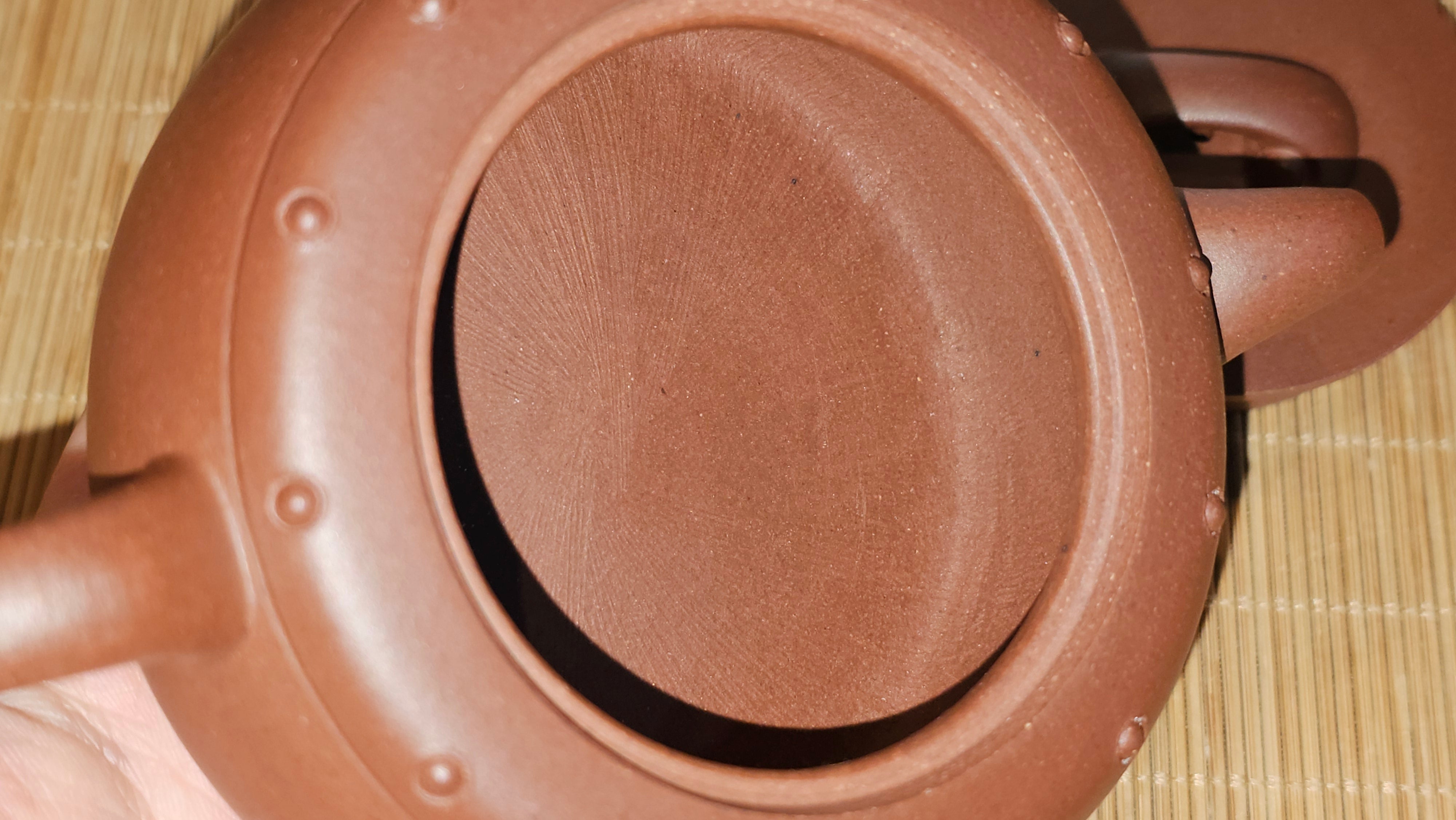 Ru Yi Gu 如意鼓, 207.3ml, Di Cao Qing Zi Ni 底槽青紫泥, by our Craftsman Li Qiu Lin 李秋林 ~ Congratulations to Mr A.Y., 1104hrs 1st June 2025, Millbrae, CA.