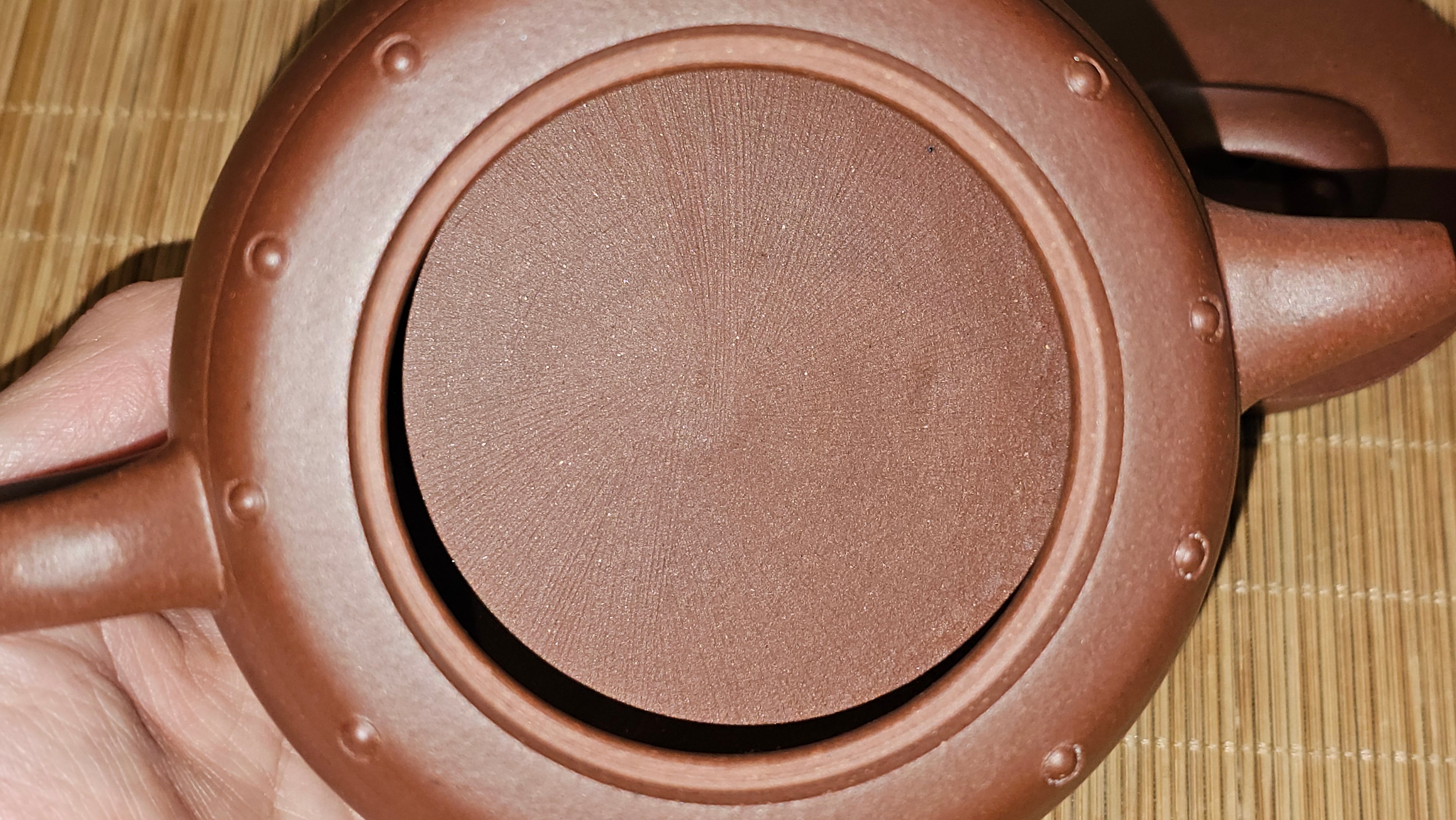 Ru Yi Gu 如意鼓, 207.3ml, Di Cao Qing Zi Ni 底槽青紫泥, by our Craftsman Li Qiu Lin 李秋林 ~ Congratulations to Mr A.Y., 1104hrs 1st June 2025, Millbrae, CA.