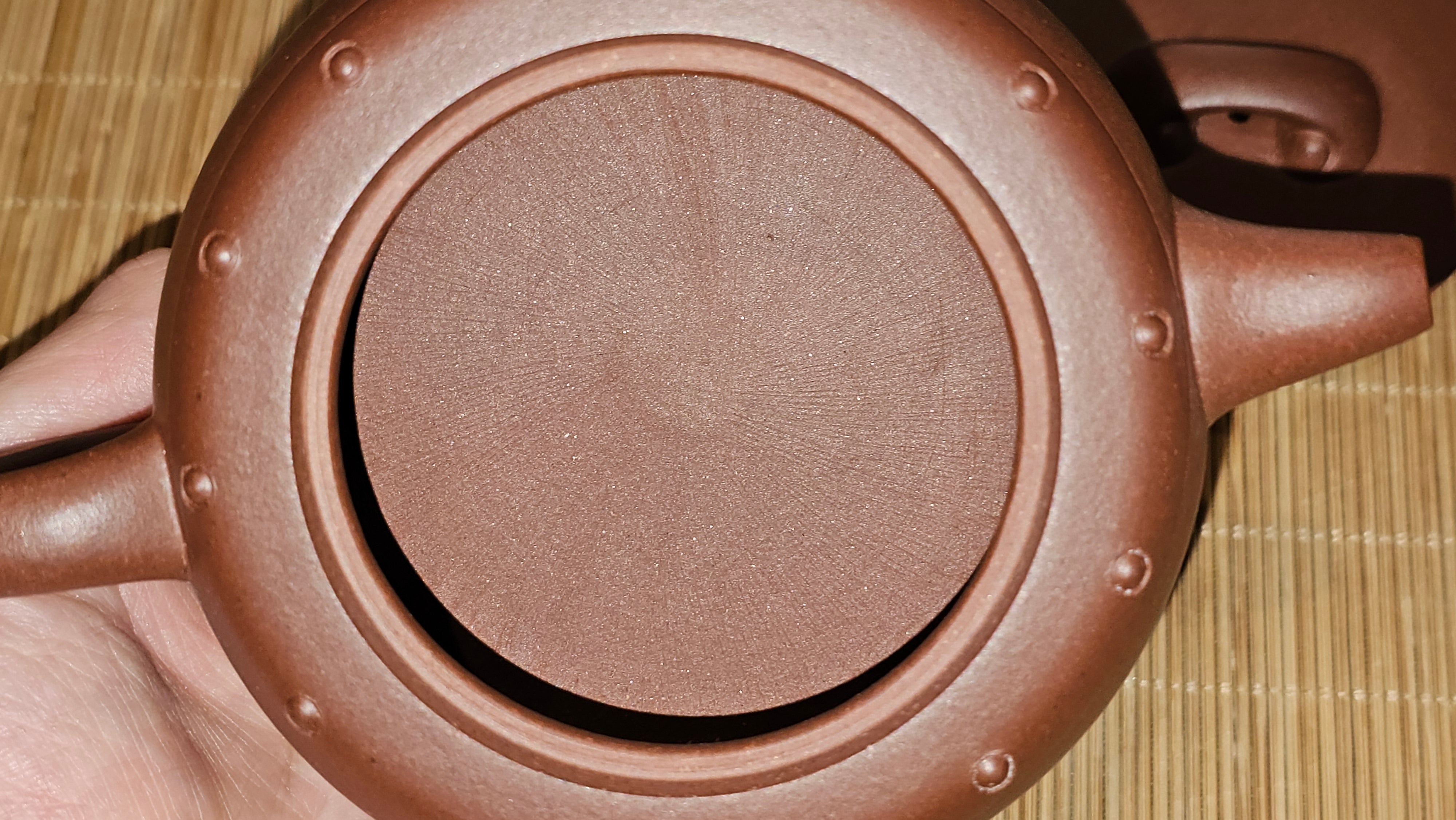 Ru Yi Gu 如意鼓, 207.3ml, Di Cao Qing Zi Ni 底槽青紫泥, by our Craftsman Li Qiu Lin 李秋林 ~ Congratulations to Mr A.Y., 1104hrs 1st June 2025, Millbrae, CA.