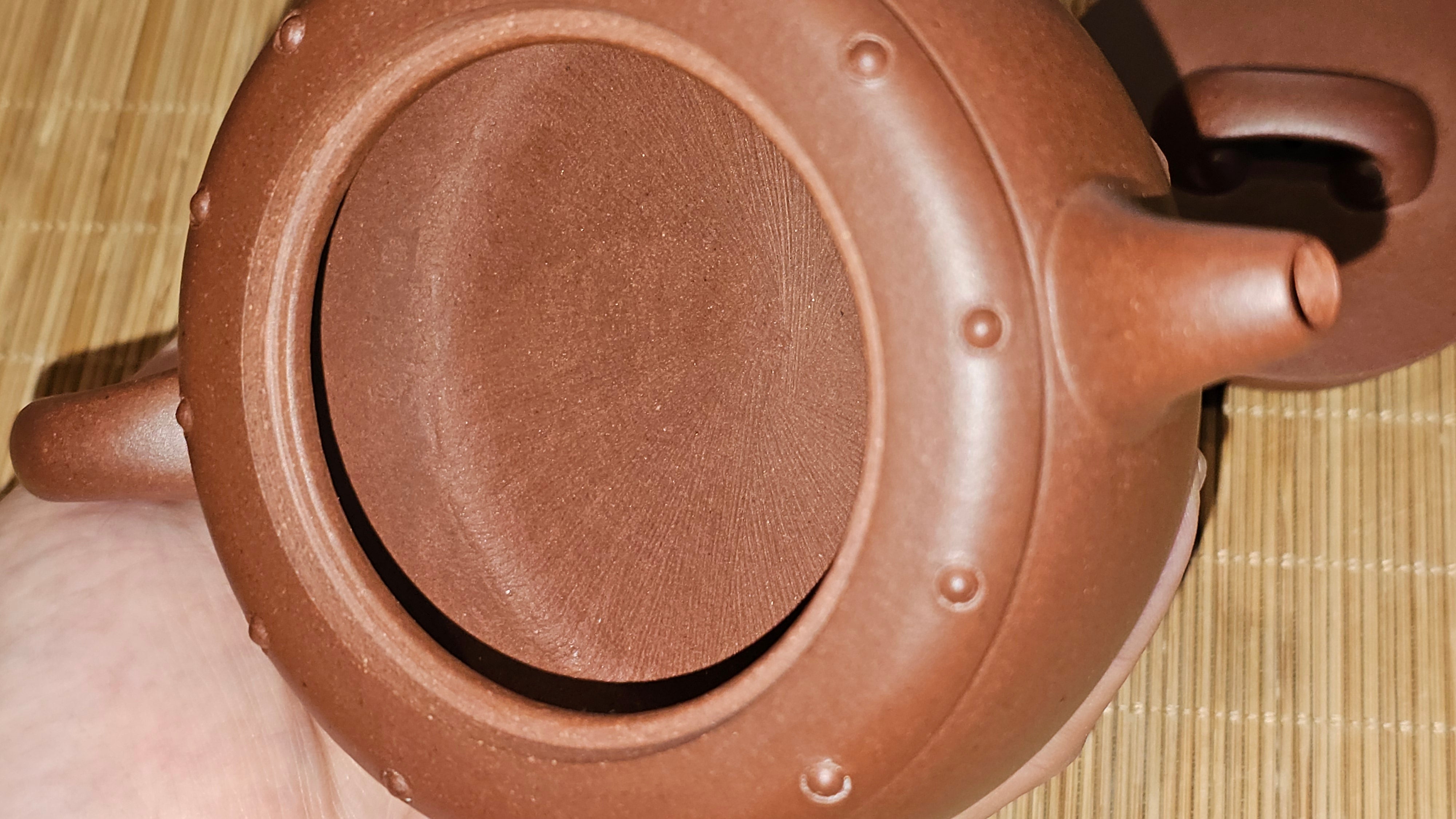 Ru Yi Gu 如意鼓, 207.3ml, Di Cao Qing Zi Ni 底槽青紫泥, by our Craftsman Li Qiu Lin 李秋林 ~ Congratulations to Mr A.Y., 1104hrs 1st June 2025, Millbrae, CA.