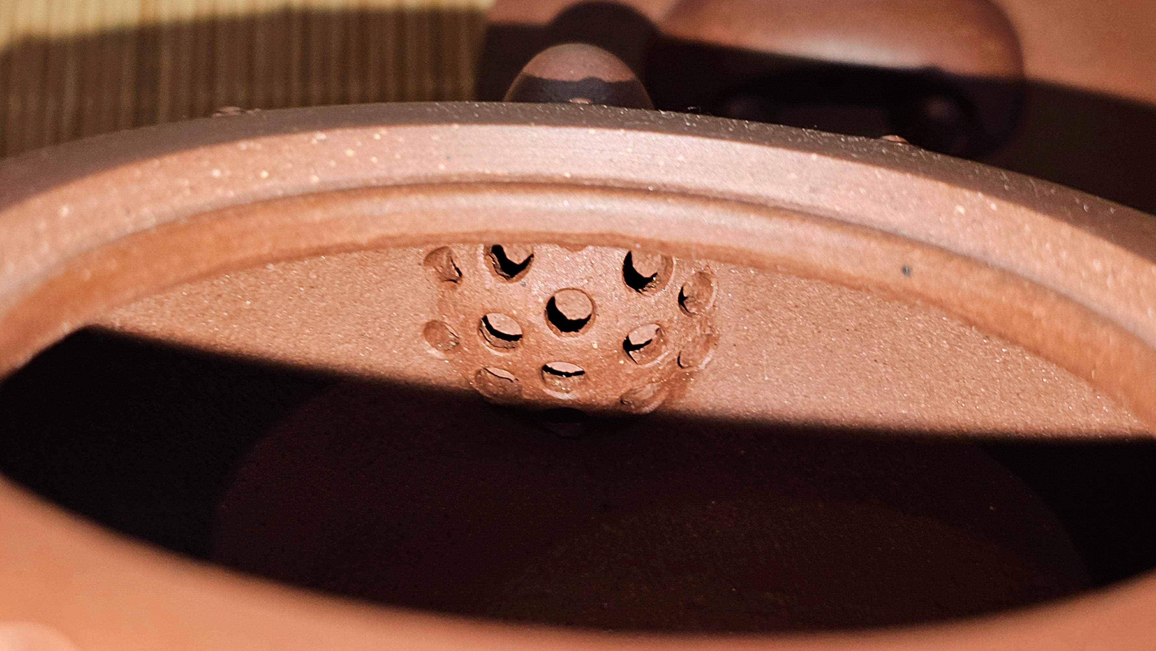 Ru Yi Gu 如意鼓, 207.3ml, Di Cao Qing Zi Ni 底槽青紫泥, by our Craftsman Li Qiu Lin 李秋林 ~ Congratulations to Mr A.Y., 1104hrs 1st June 2025, Millbrae, CA.