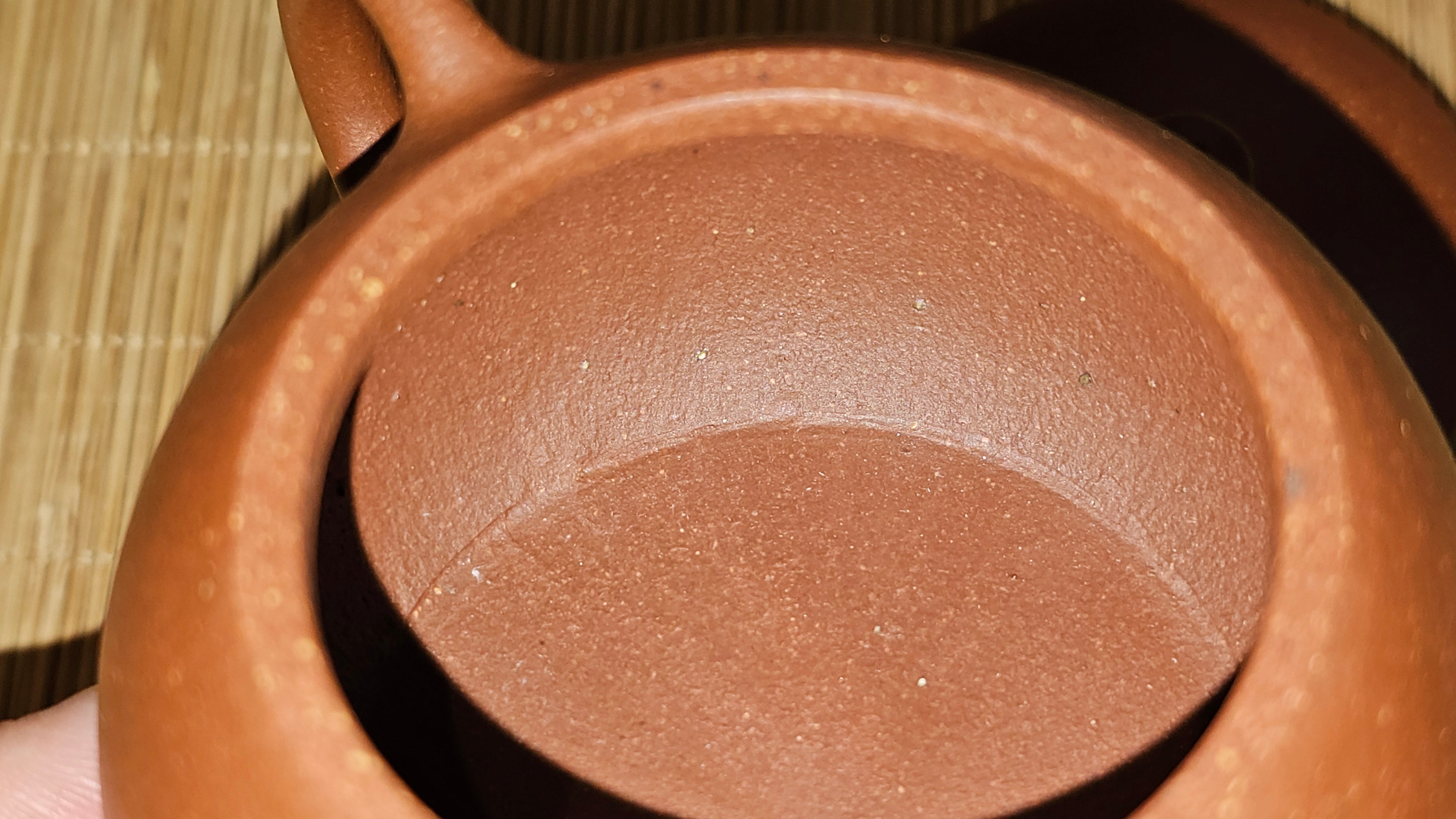 Xi Shi 西施, 137.1ml, Hong Jiang Po Ni (rarer form of Jiang Po Ni) 红降坡泥, by our Collaborative Craftsman Chen Gui Zhi 陈桂枝 ~ Congratulations to Mr M.C., 1051hrs 1st June 2025, Fresno, CA.