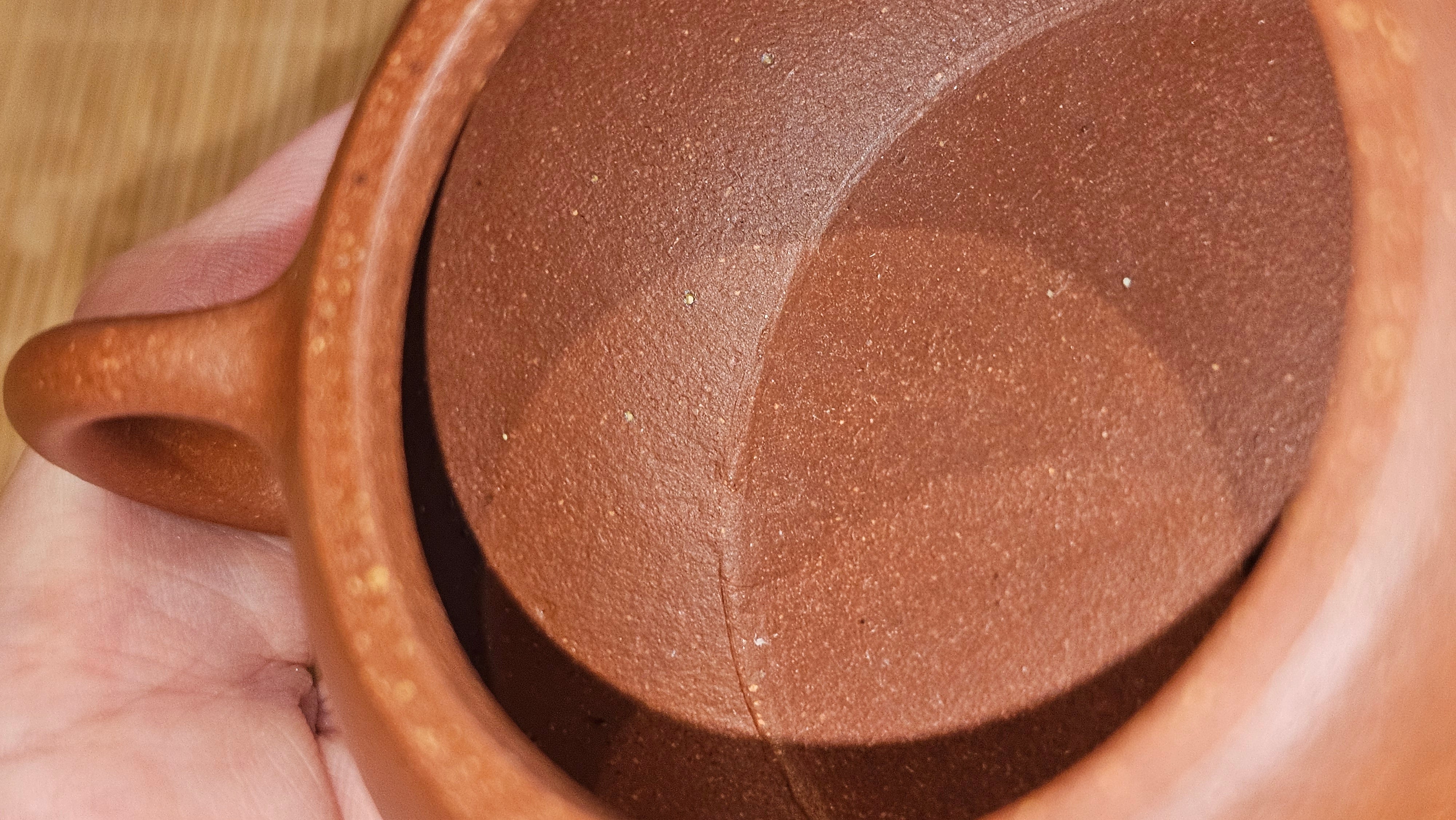 Xi Shi 西施, 137.1ml, Hong Jiang Po Ni (rarer form of Jiang Po Ni) 红降坡泥, by our Collaborative Craftsman Chen Gui Zhi 陈桂枝 ~ Congratulations to Mr M.C., 1051hrs 1st June 2025, Fresno, CA.