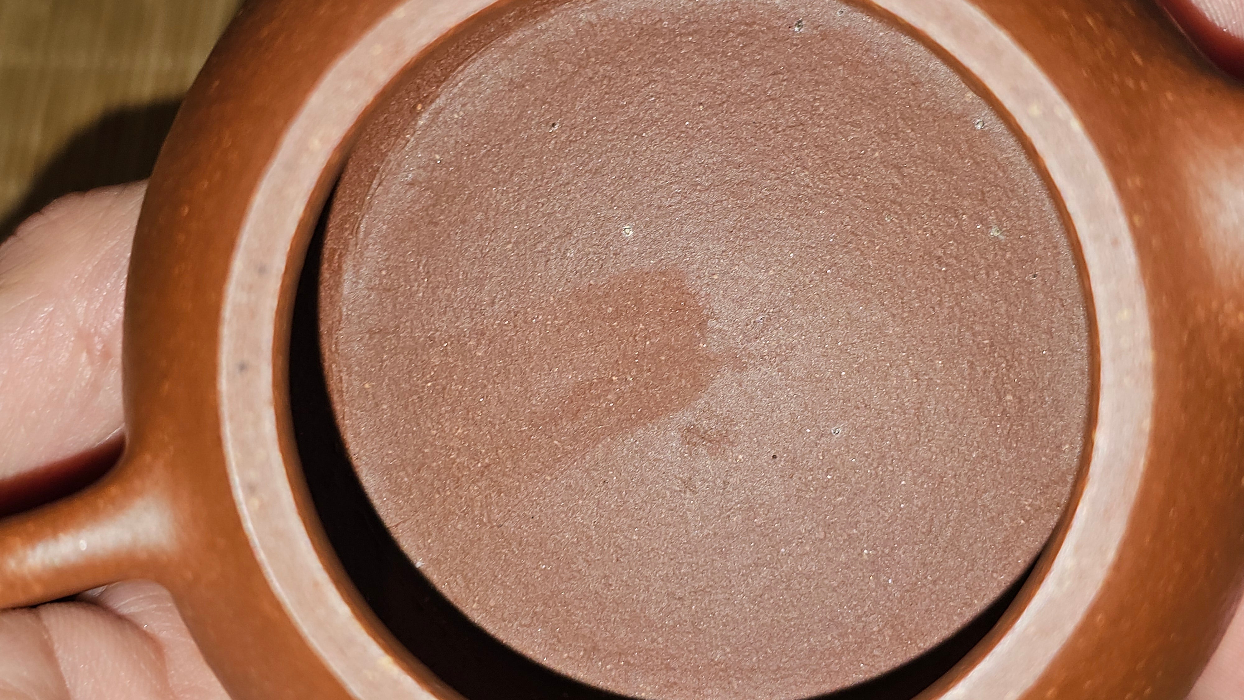 Xi Shi 西施, 137.1ml, Hong Jiang Po Ni (rarer form of Jiang Po Ni) 红降坡泥, by our Collaborative Craftsman Chen Gui Zhi 陈桂枝 ~ Congratulations to Mr M.C., 1051hrs 1st June 2025, Fresno, CA.