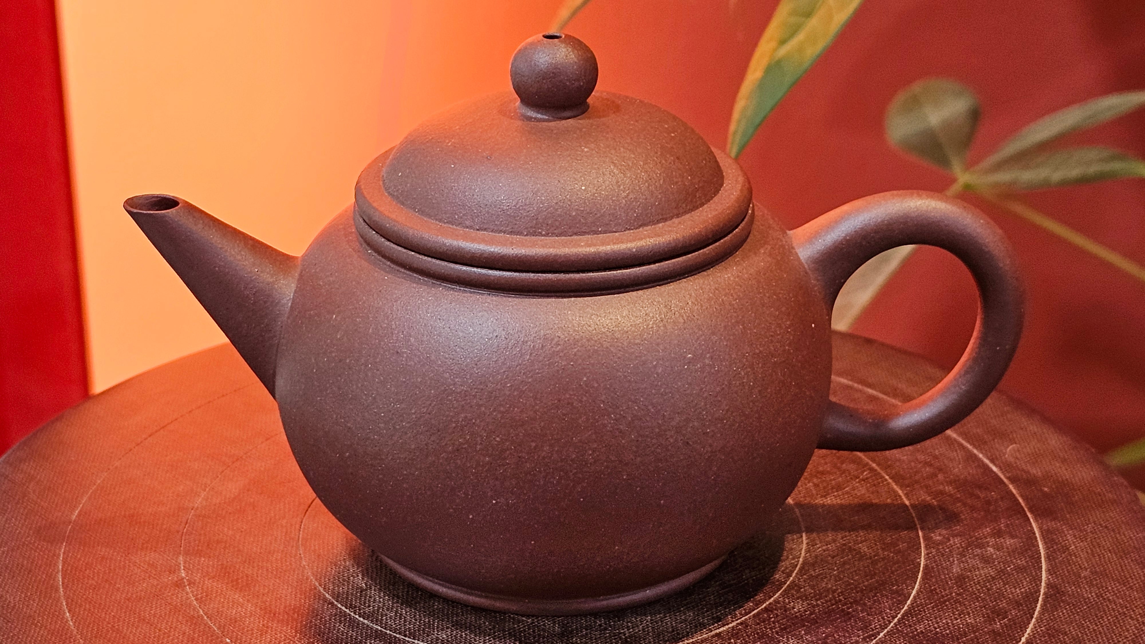 Shui Ping 水平, 163.9ml, Di Cao Qing Zi Ni 底槽青紫泥, by Craftsman Zhao Huai Xu 赵怀须。