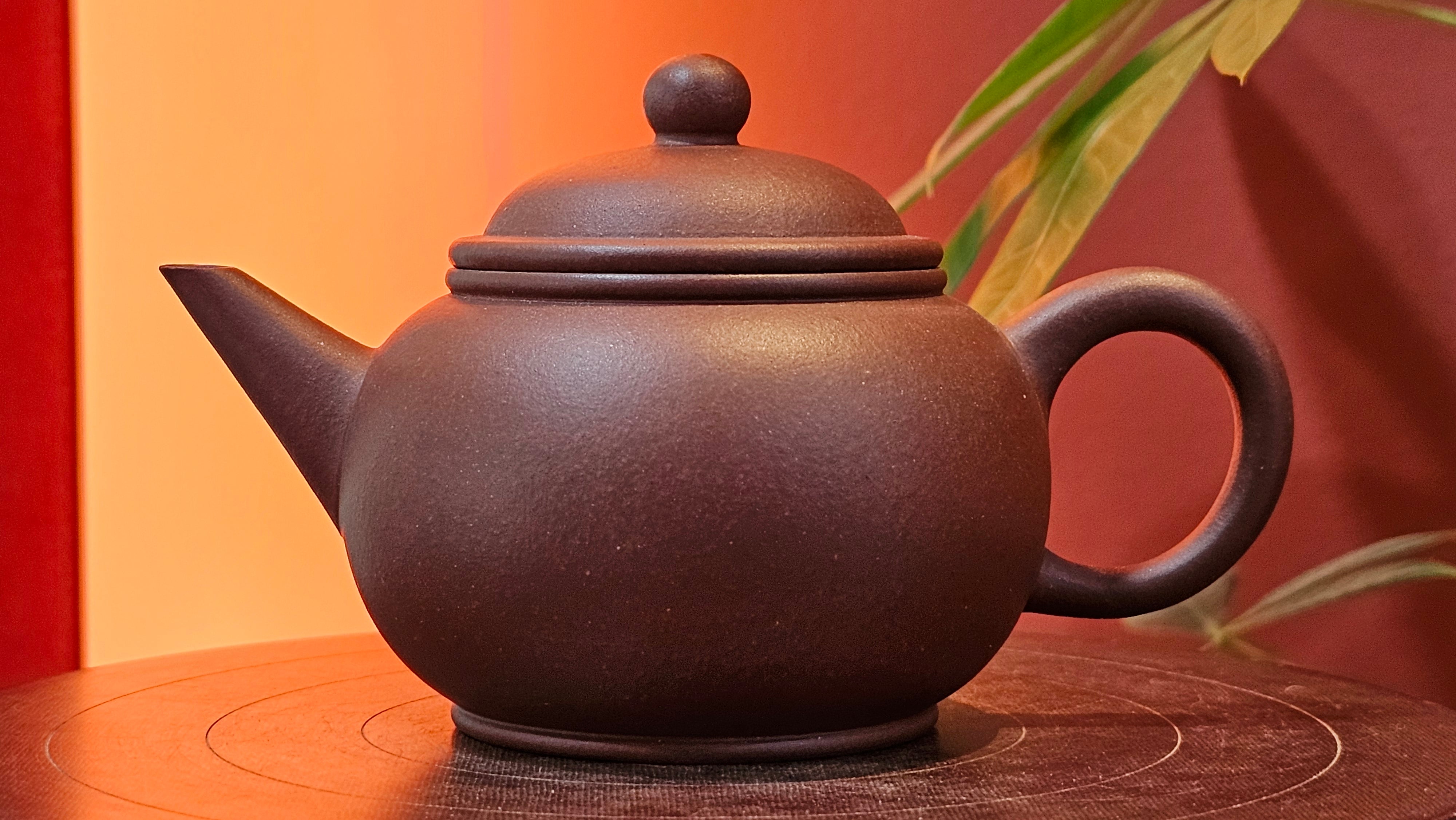 Shui Ping 水平, 163.9ml, Di Cao Qing Zi Ni 底槽青紫泥, by Craftsman Zhao Huai Xu 赵怀须。