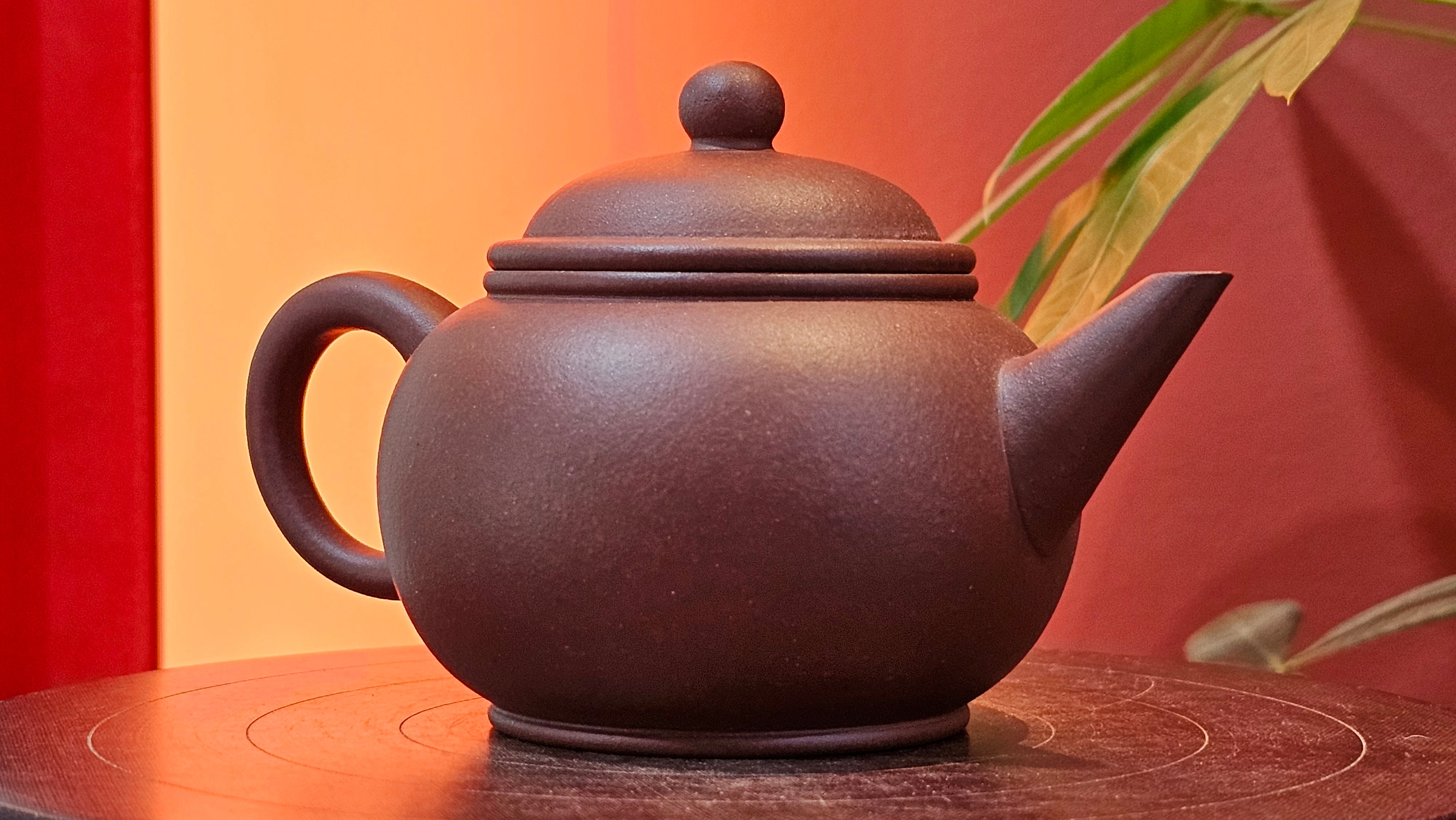 Shui Ping 水平, 163.9ml, Di Cao Qing Zi Ni 底槽青紫泥, by Craftsman Zhao Huai Xu 赵怀须。