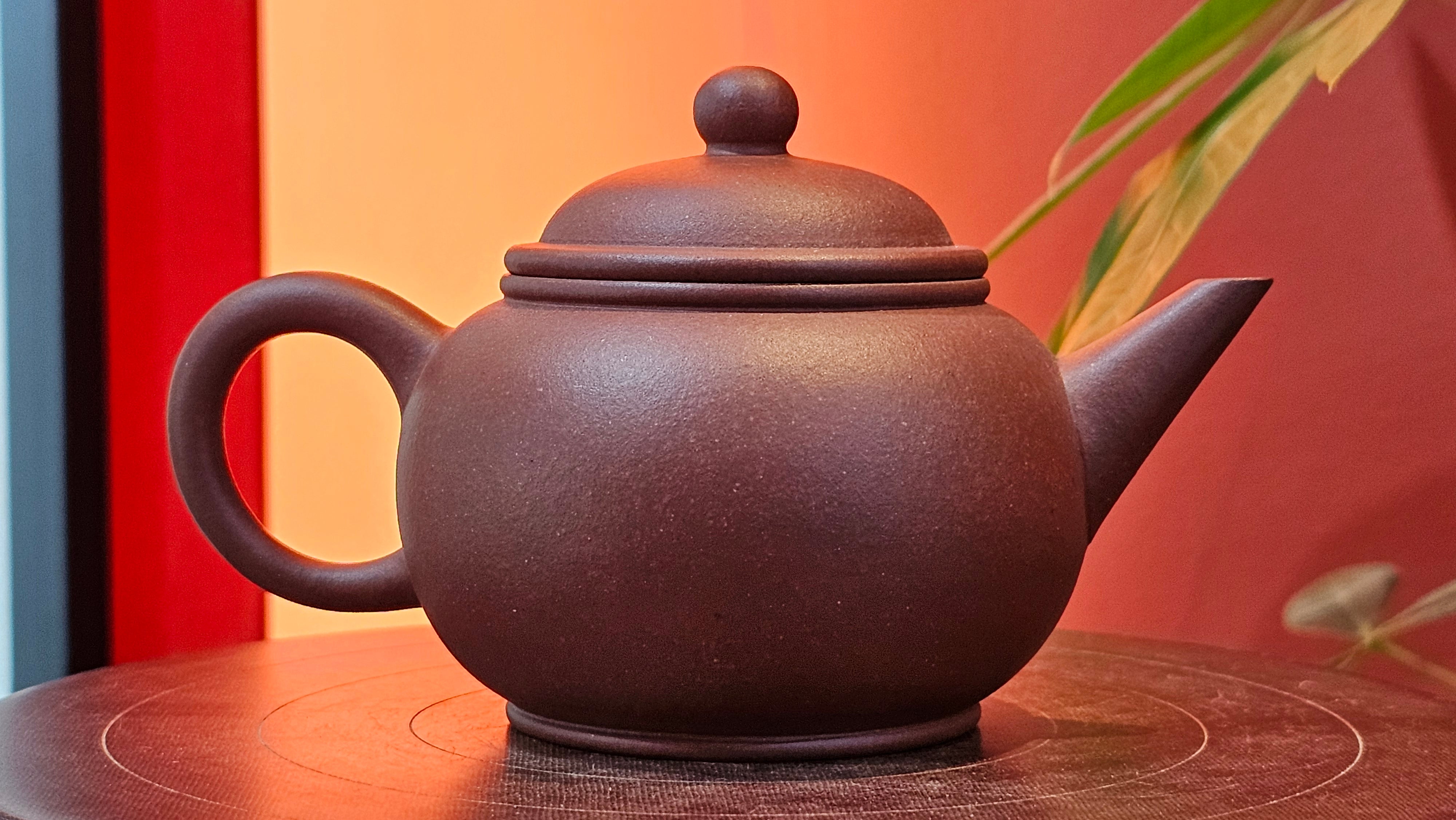 Shui Ping 水平, 163.9ml, Di Cao Qing Zi Ni 底槽青紫泥, by Craftsman Zhao Huai Xu 赵怀须。