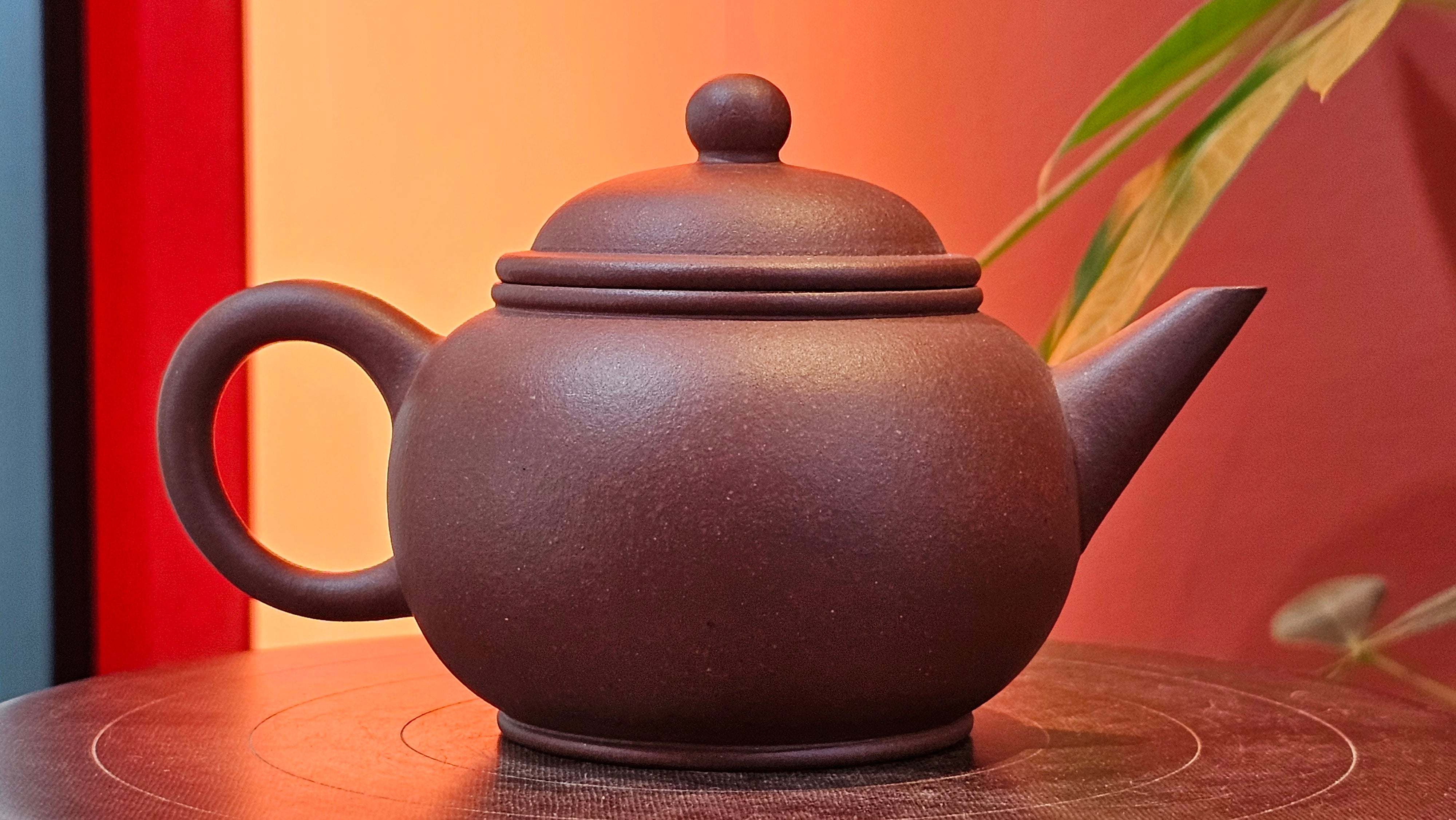 Shui Ping 水平, 163.9ml, Di Cao Qing Zi Ni 底槽青紫泥, by Craftsman Zhao Huai Xu 赵怀须。