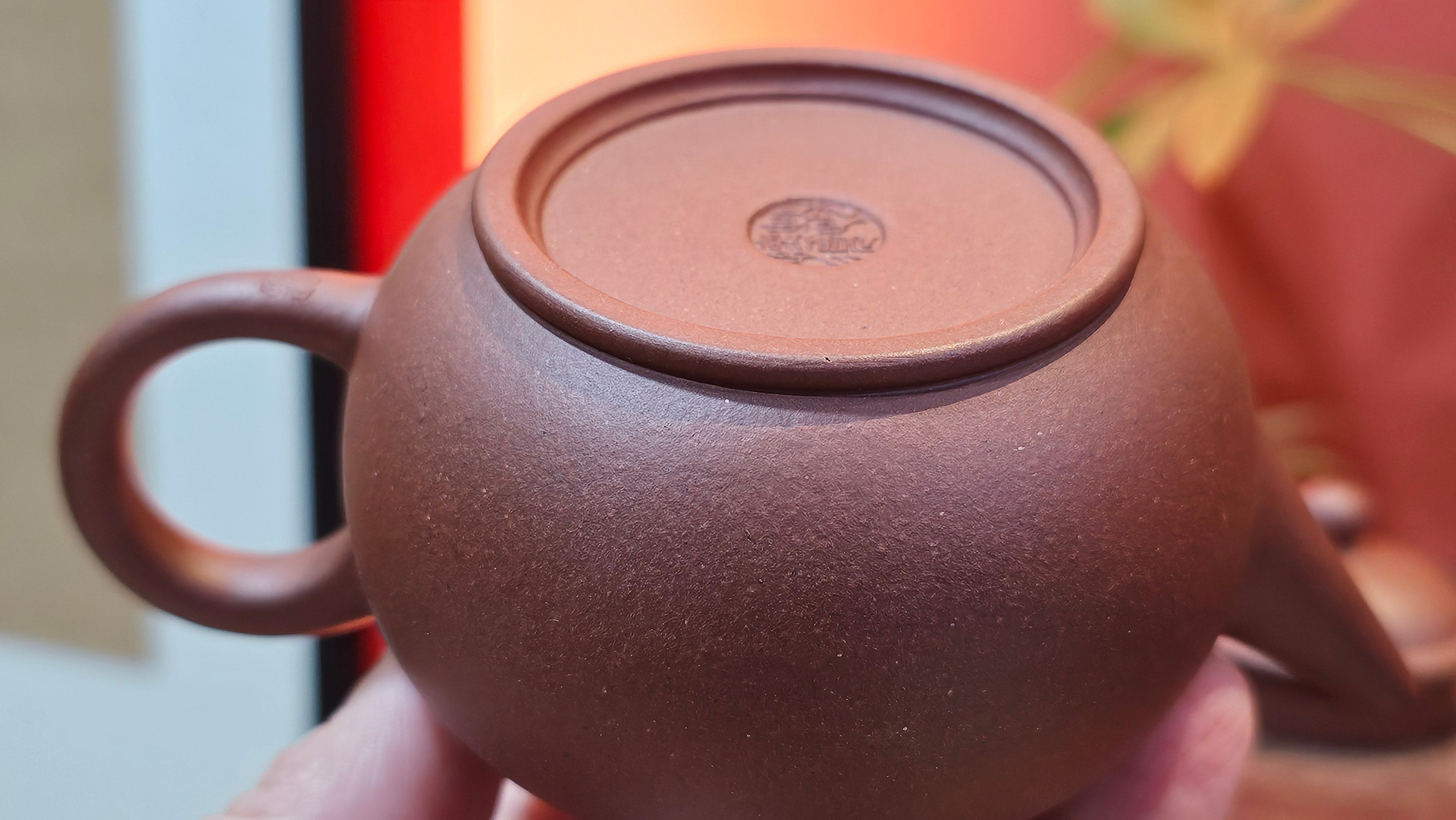 Shui Ping 水平, 163.9ml, Di Cao Qing Zi Ni 底槽青紫泥, by Craftsman Zhao Huai Xu 赵怀须。