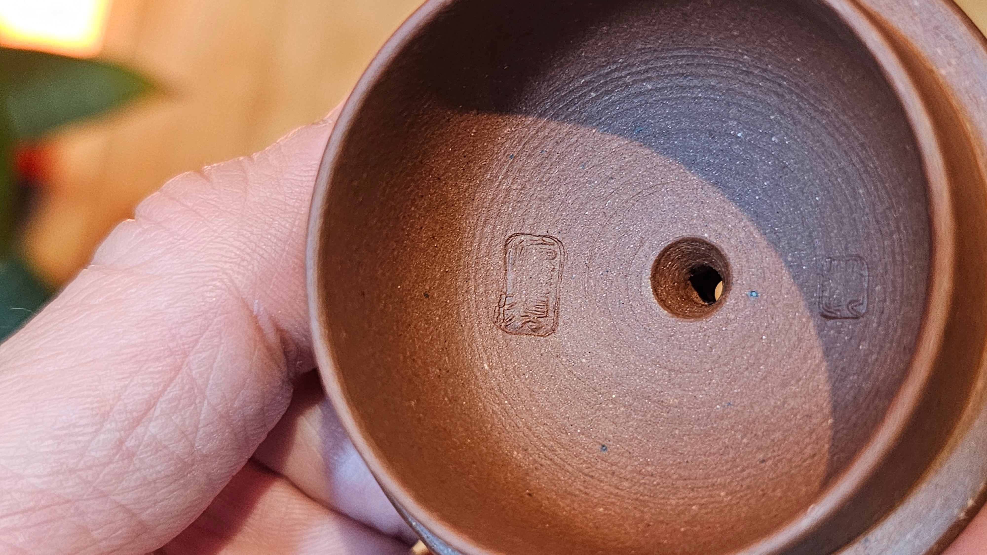 Shui Ping 水平, 163.9ml, Di Cao Qing Zi Ni 底槽青紫泥, by Craftsman Zhao Huai Xu 赵怀须。