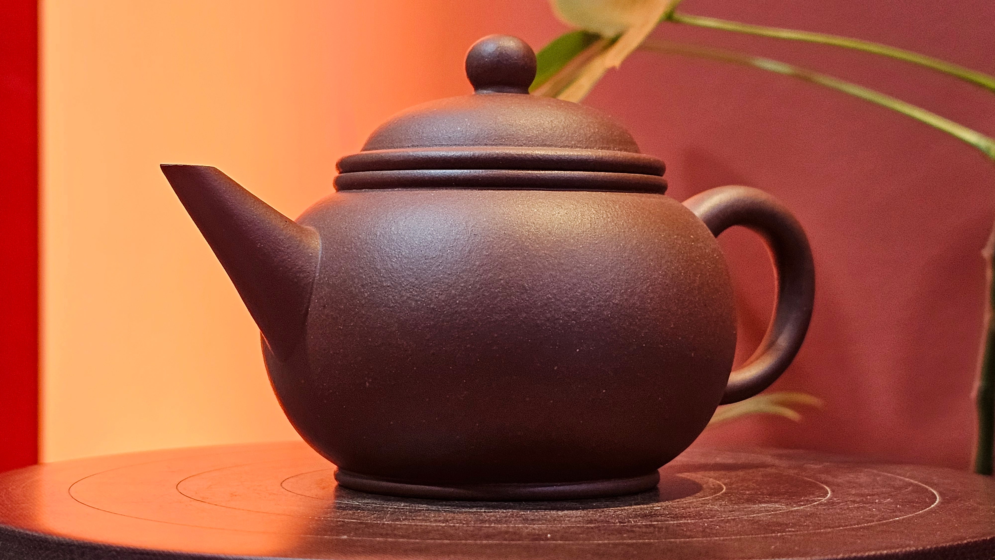 Shui Ping 水平, 163.9ml, Di Cao Qing Zi Ni 底槽青紫泥, by Craftsman Zhao Huai Xu 赵怀须。