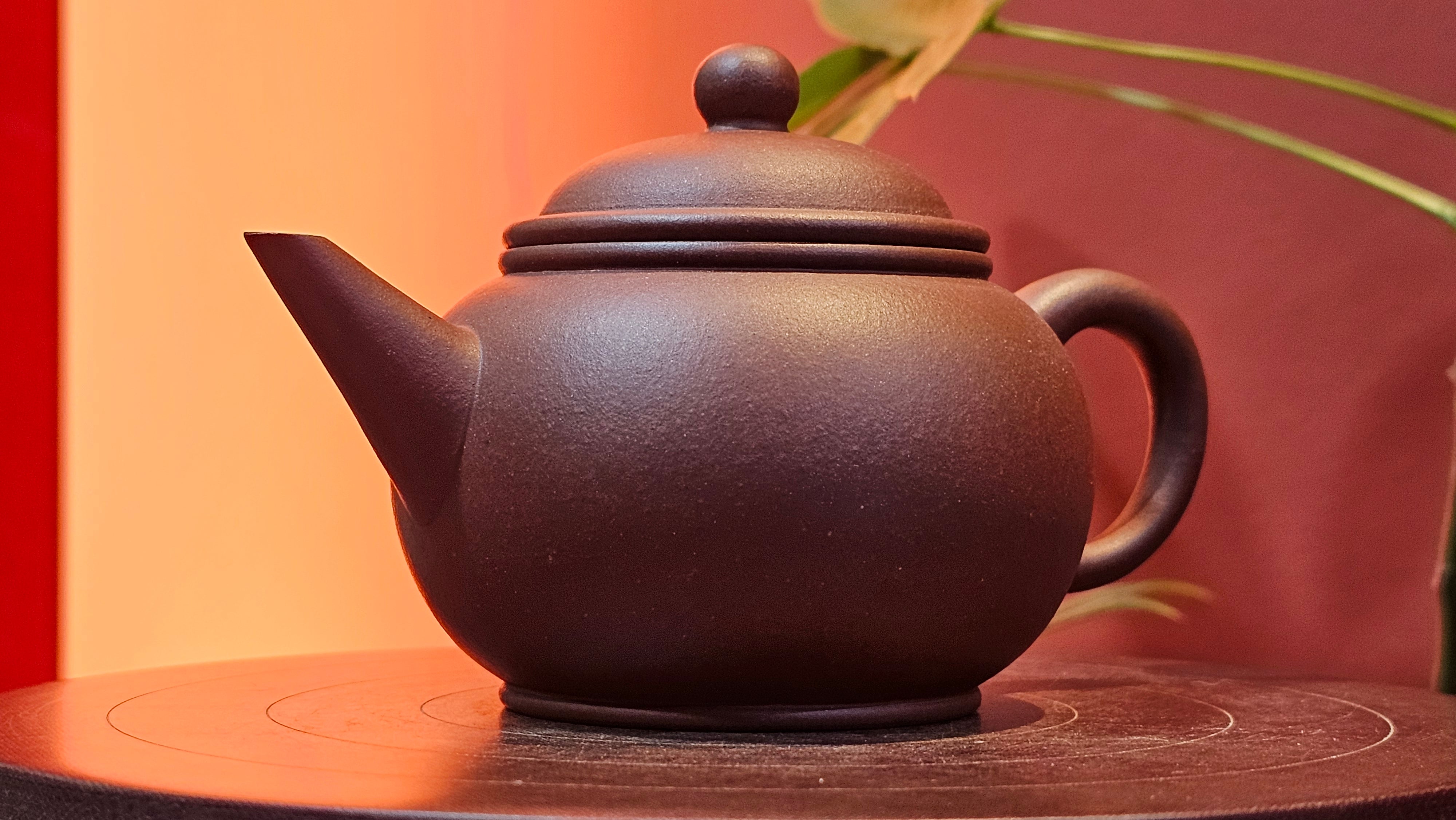 Shui Ping 水平, 163.9ml, Di Cao Qing Zi Ni 底槽青紫泥, by Craftsman Zhao Huai Xu 赵怀须。